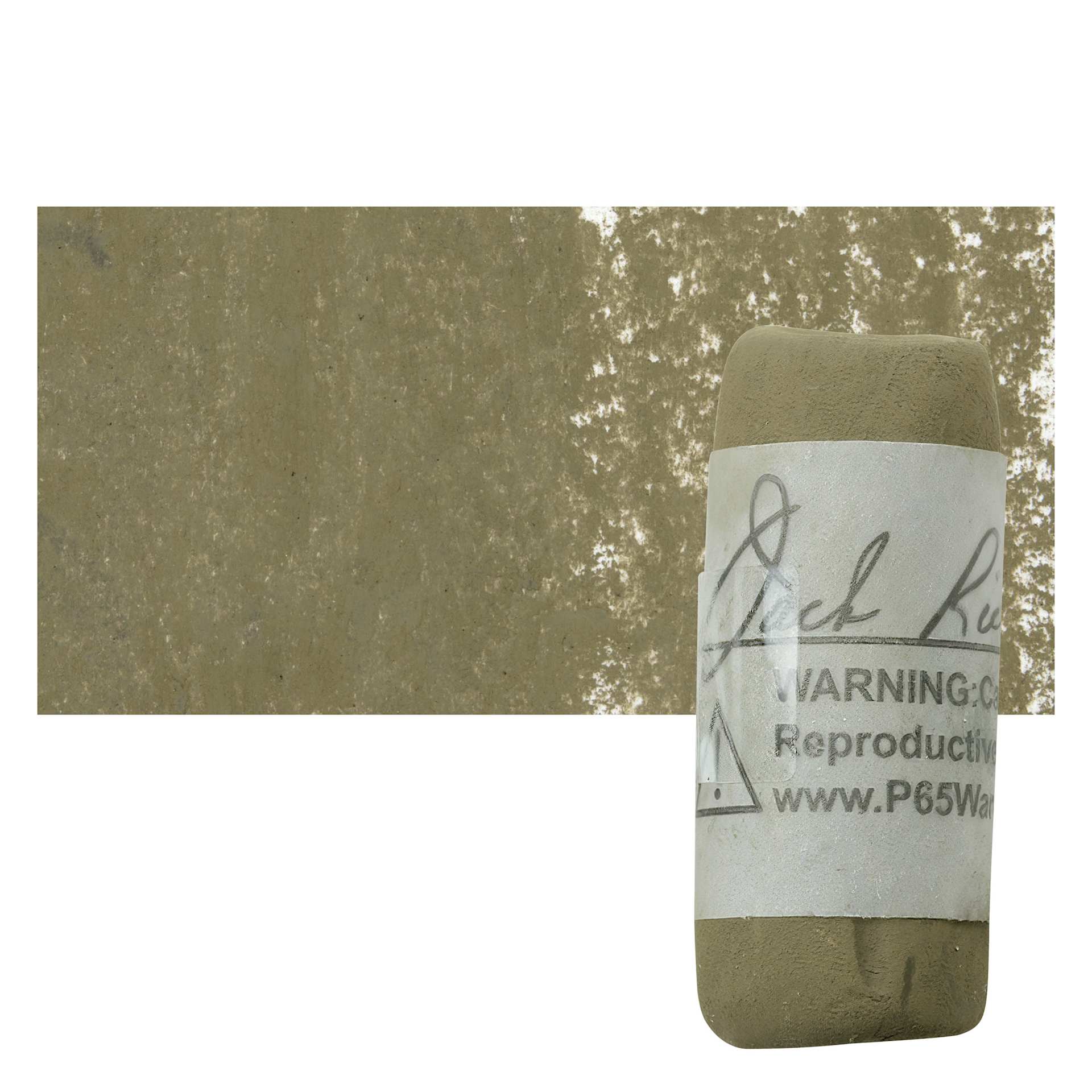 Richeson Soft Handrolled Pastel - Grey GY24, pastel and swatch