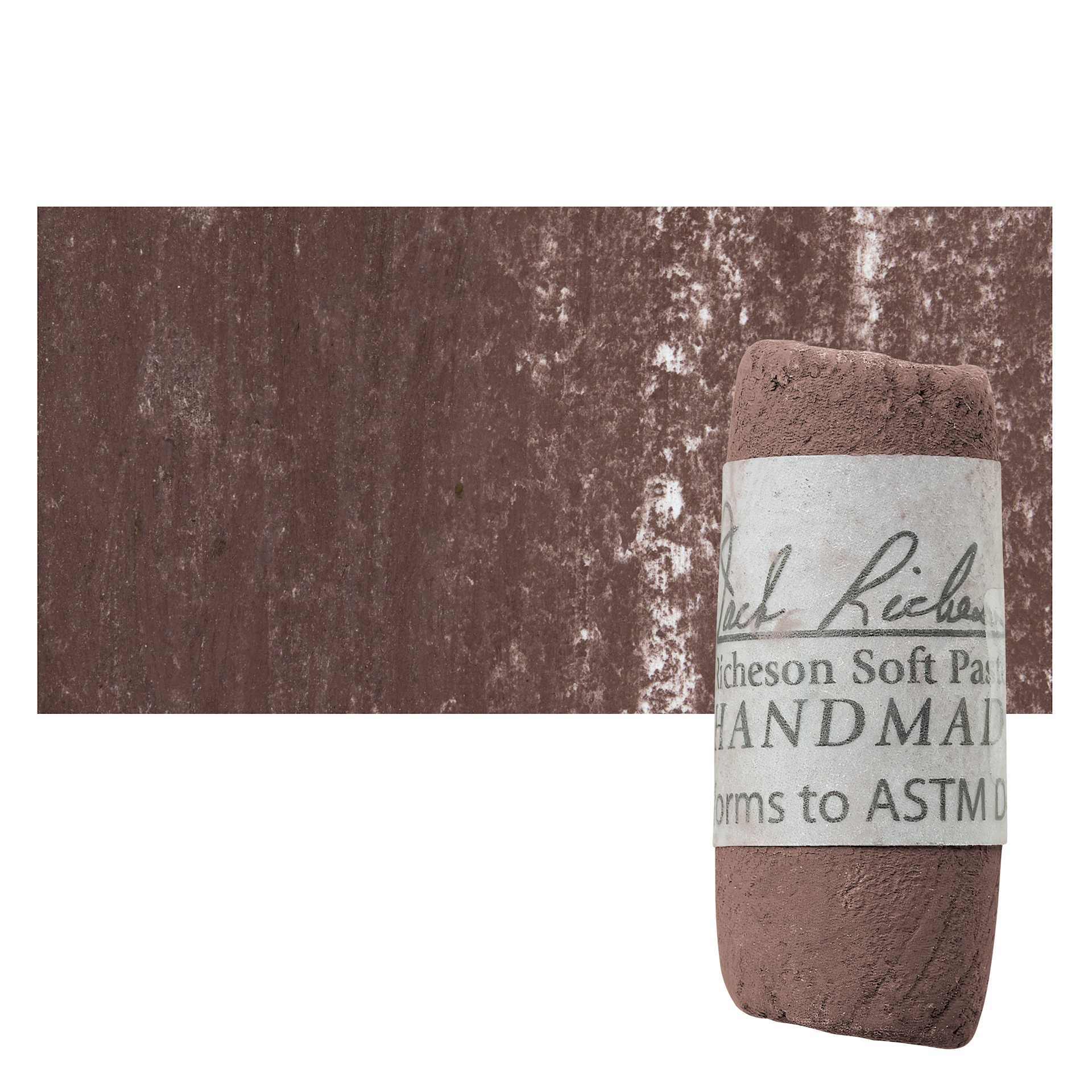 Richeson Soft Handrolled Pastel - Grey GY33, pastel and swatch