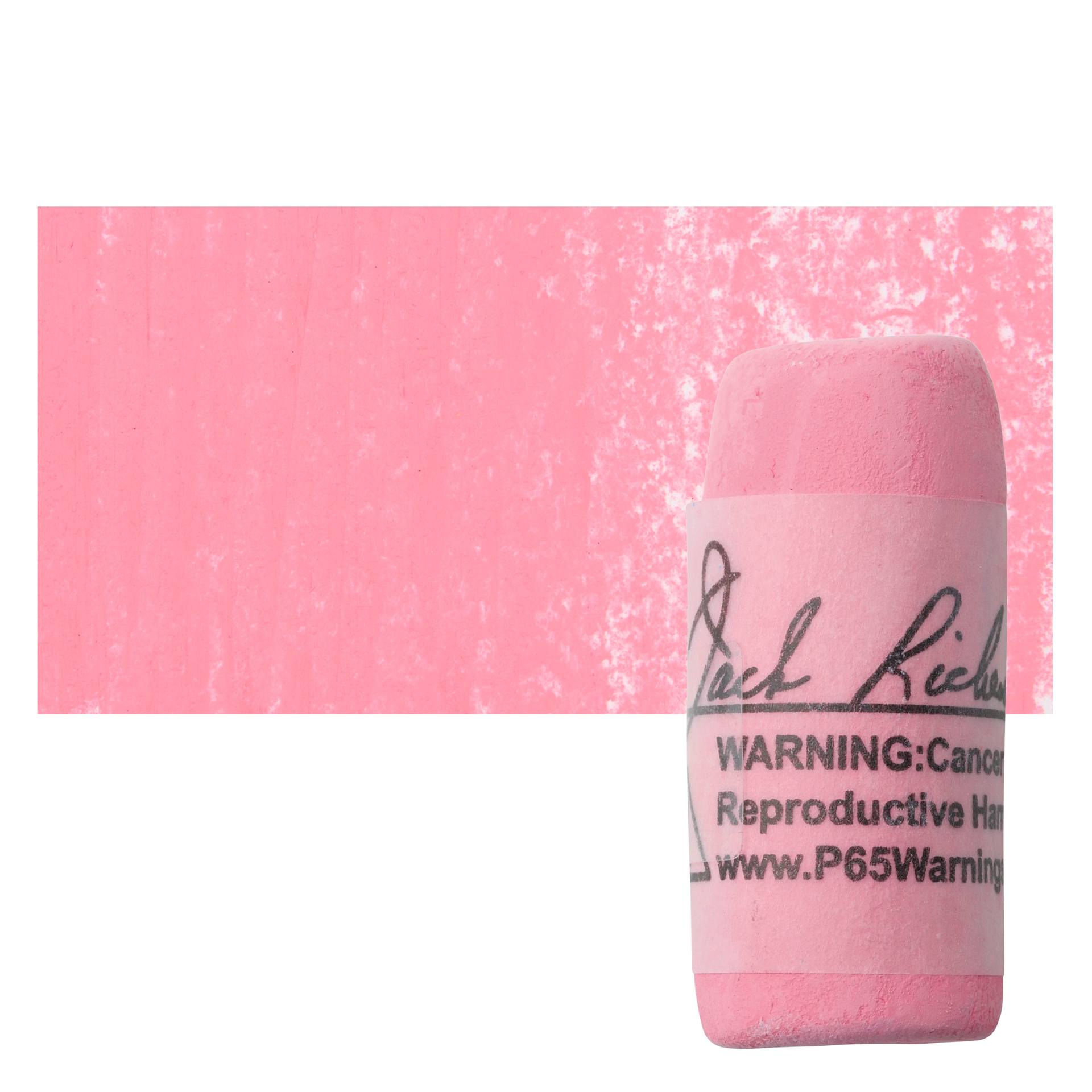 Richeson Soft Handrolled Pastel - Red R9, pastel and swatch