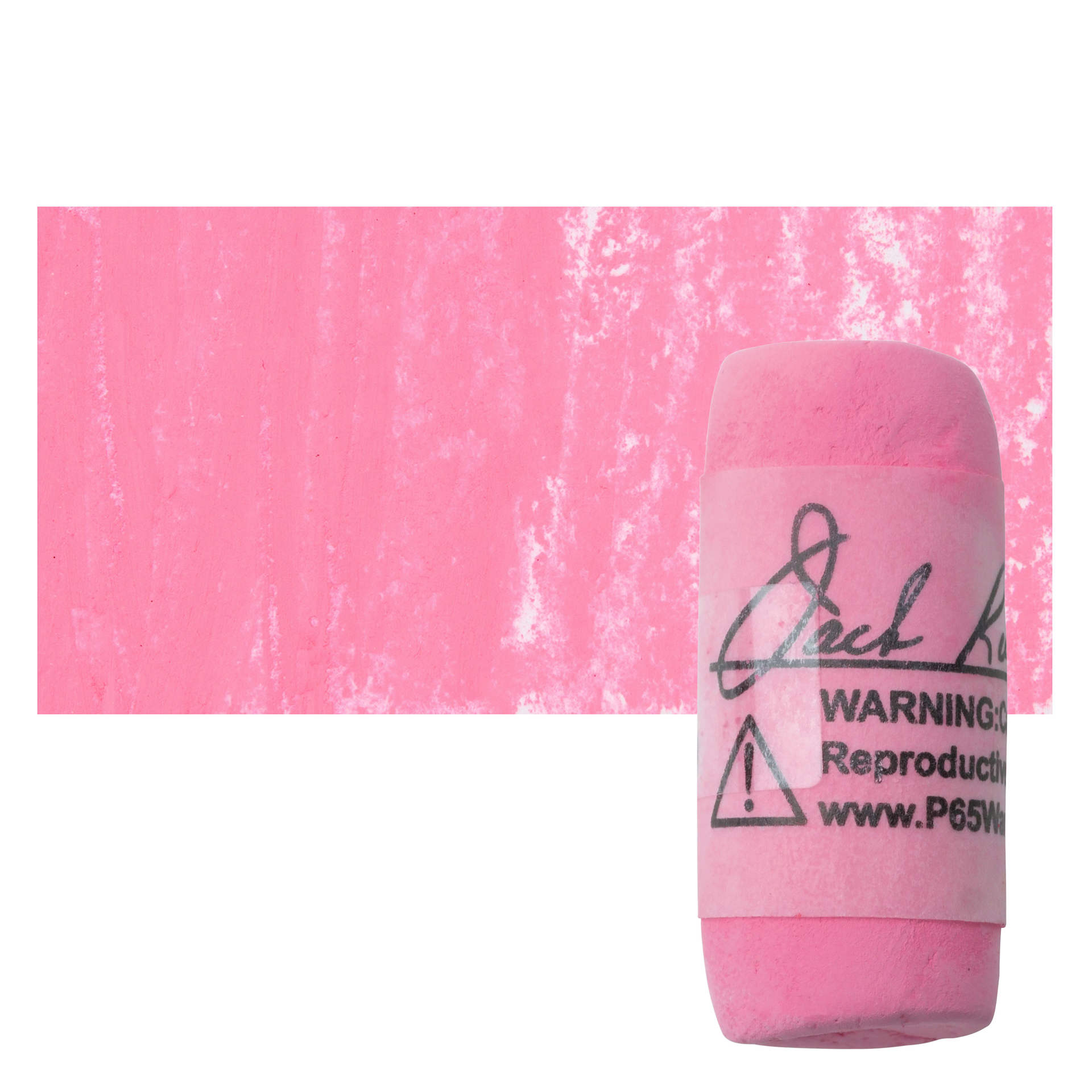 Richeson Soft Handrolled Pastel - Red R10, pastel and swatch