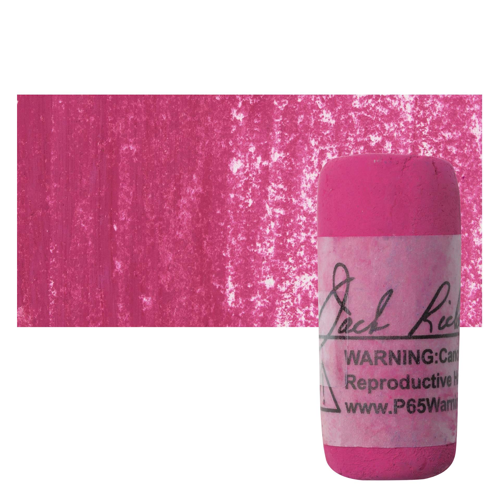 Richeson Soft Handrolled Pastel - Red R19, pastel and swatch