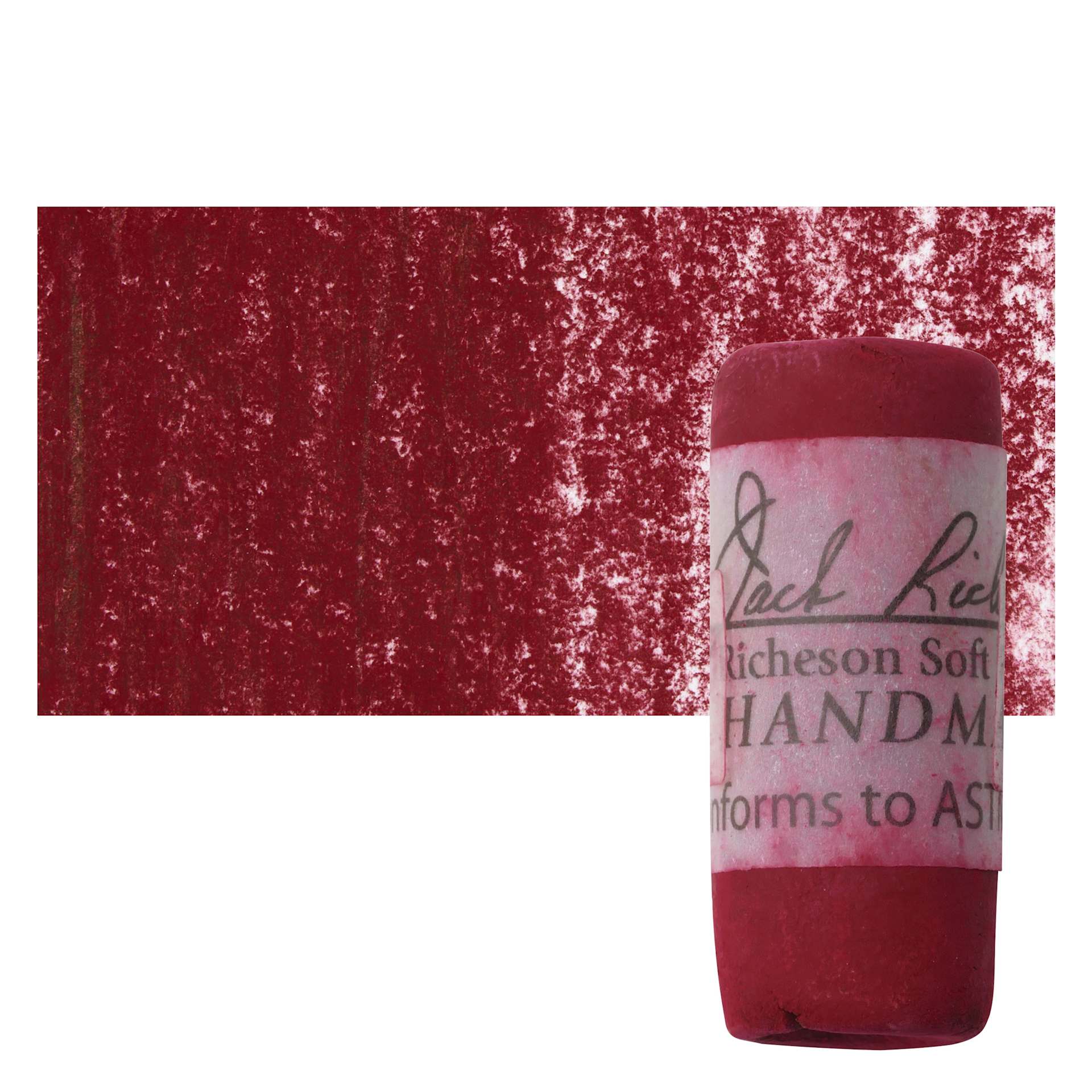 Richeson Soft Handrolled Pastel - Red R29, pastel and swatch