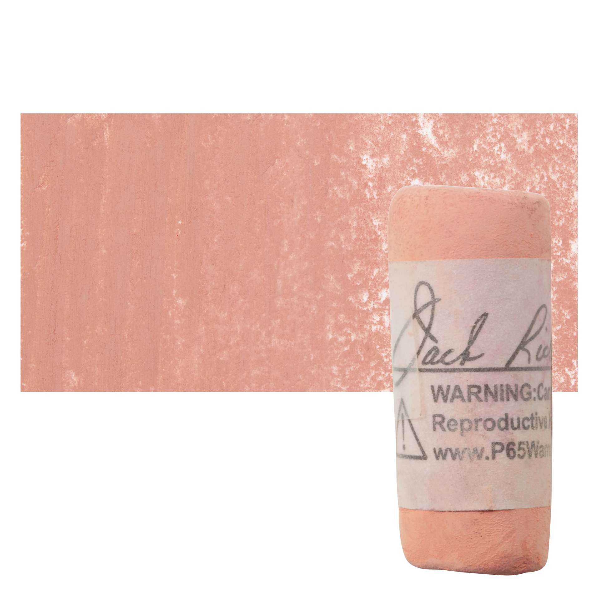 Richeson Soft Handrolled Pastel - Earth Red ER14, pastel and swatch