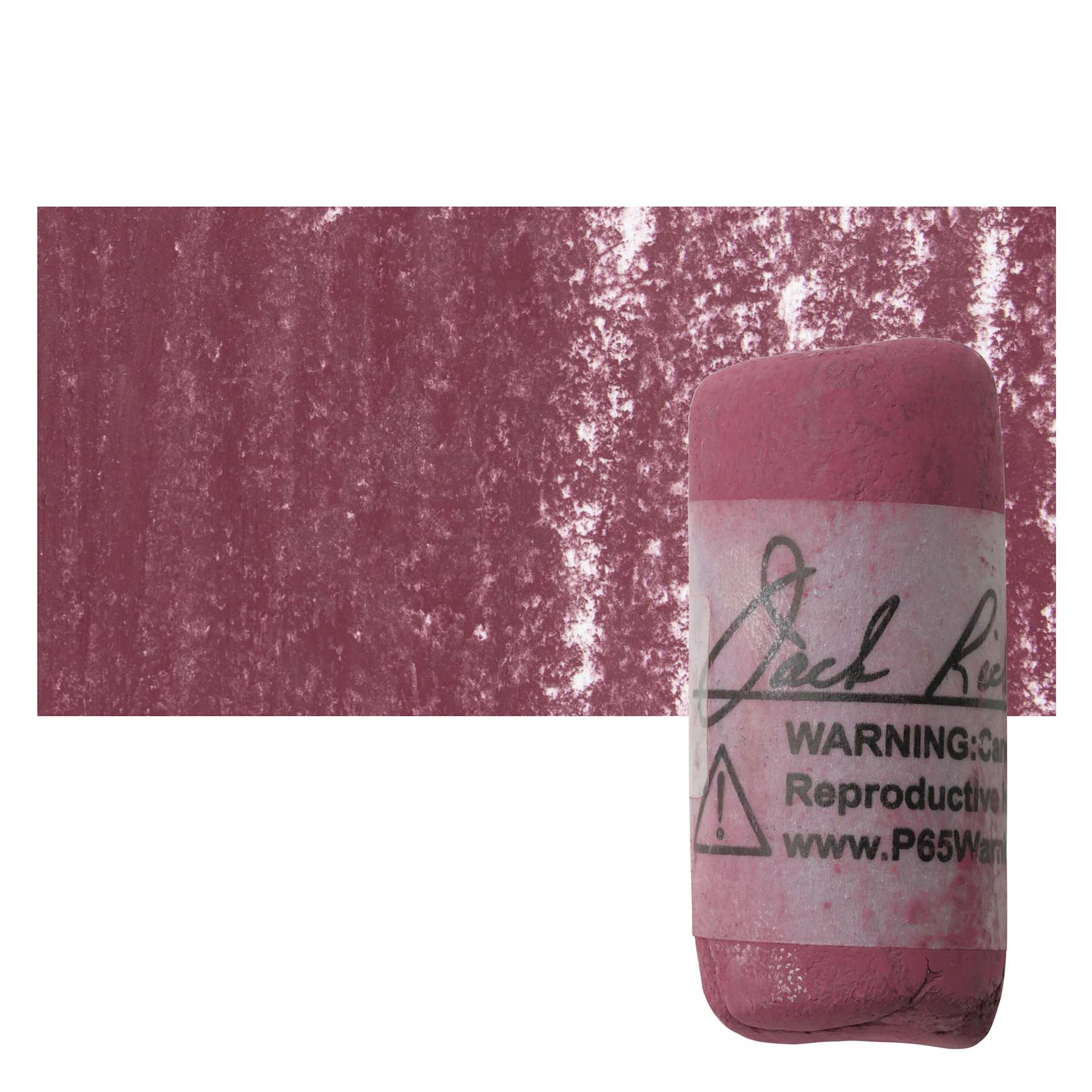 Richeson Soft Handrolled Pastel - Earth Red ER18, pastel and swatch