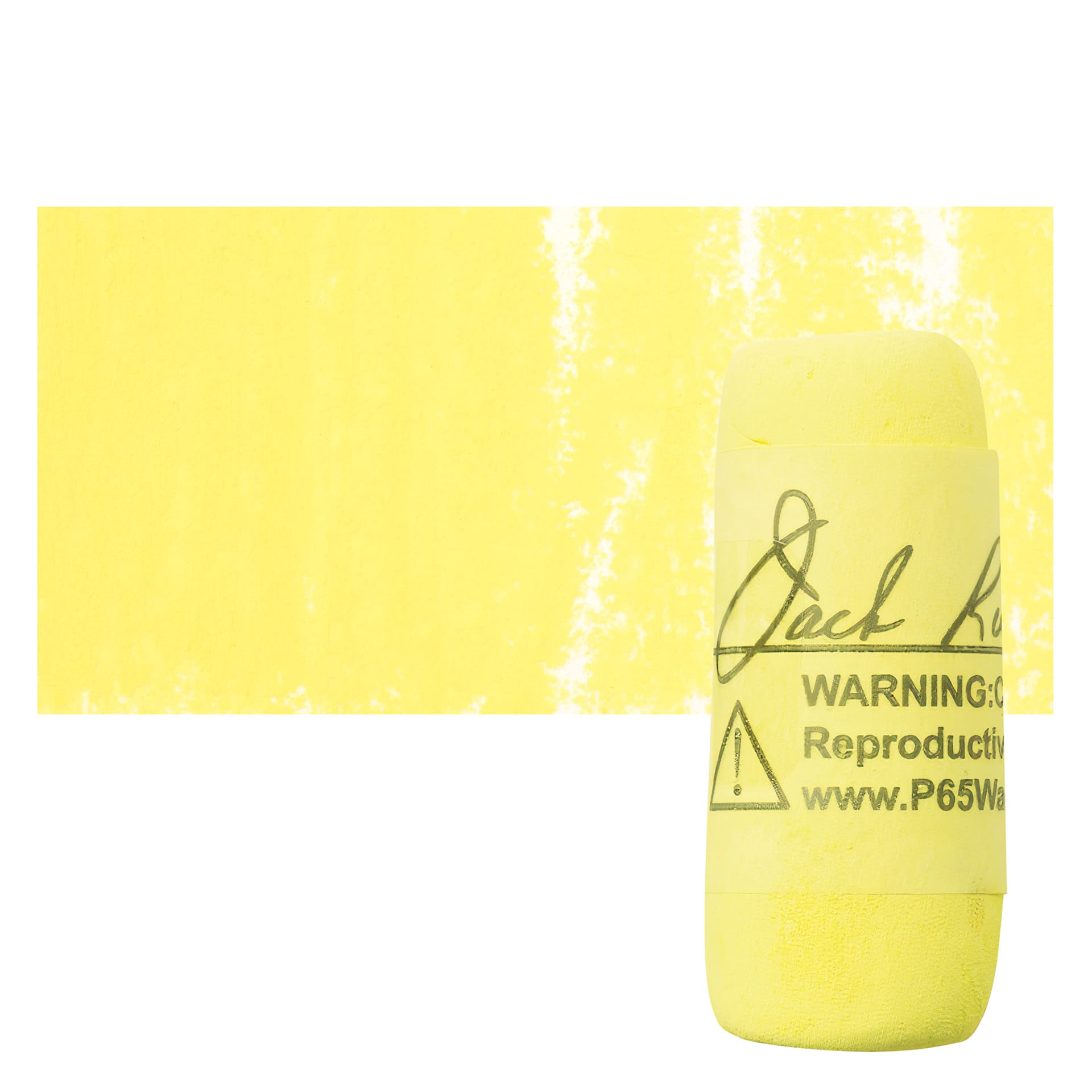 Richeson Soft Handrolled Pastel - Yellow Y6, pastel and swatch