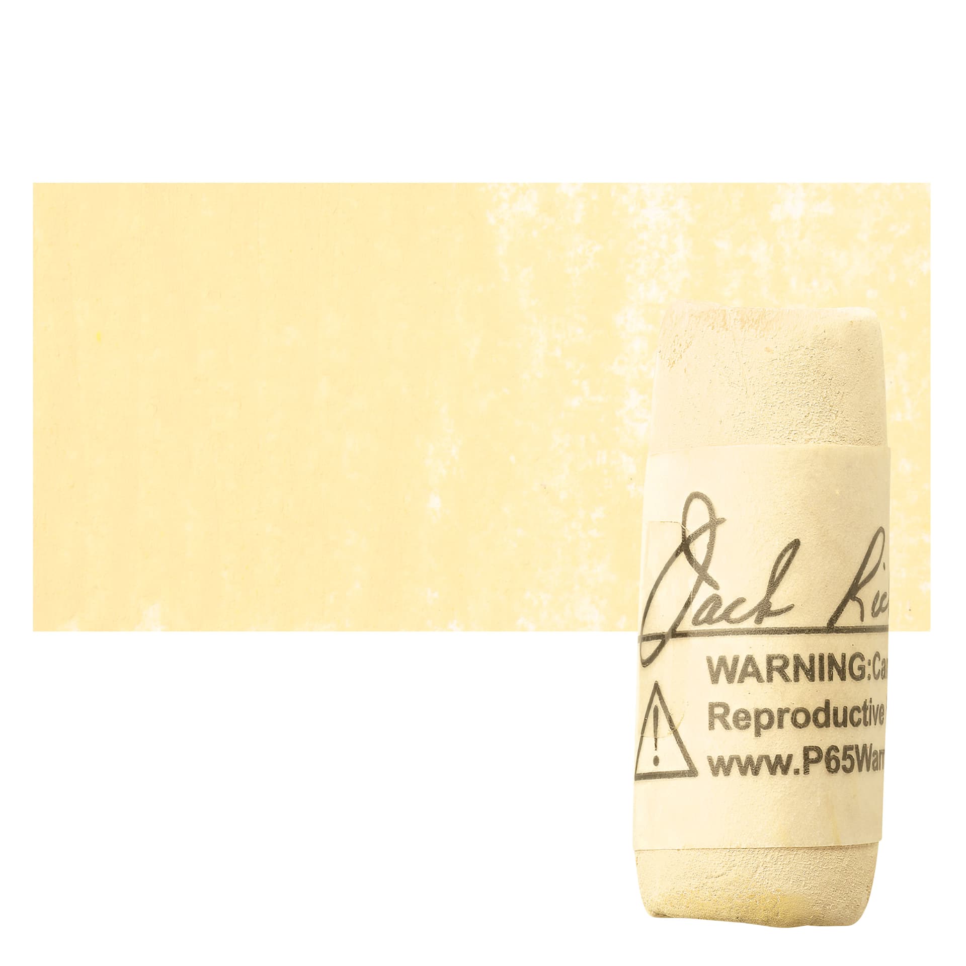 Richeson Soft Handrolled Pastel - Yellow Y13, pastel and swatch