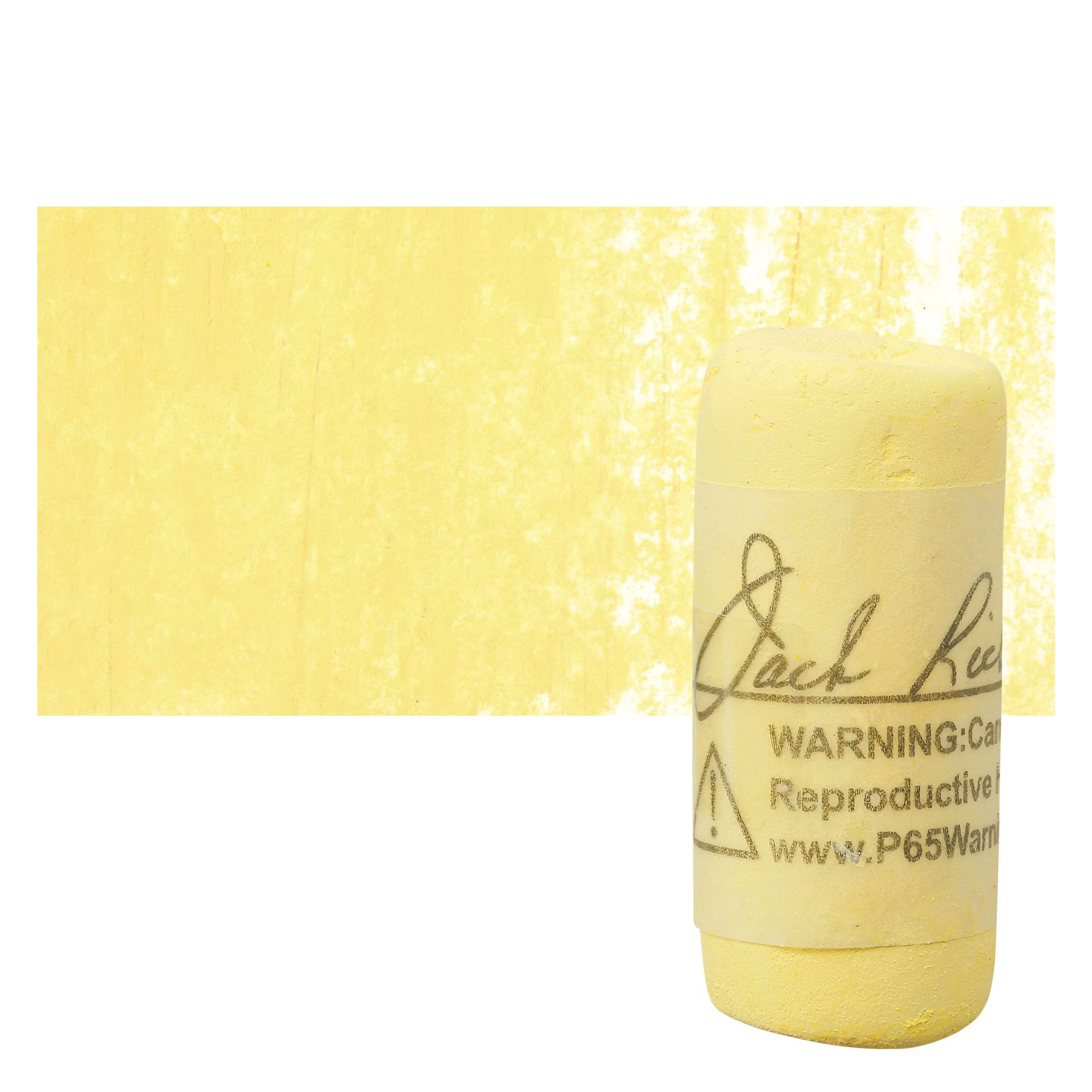 Richeson Soft Handrolled Pastel - Yellow Y14, pastel and swatch