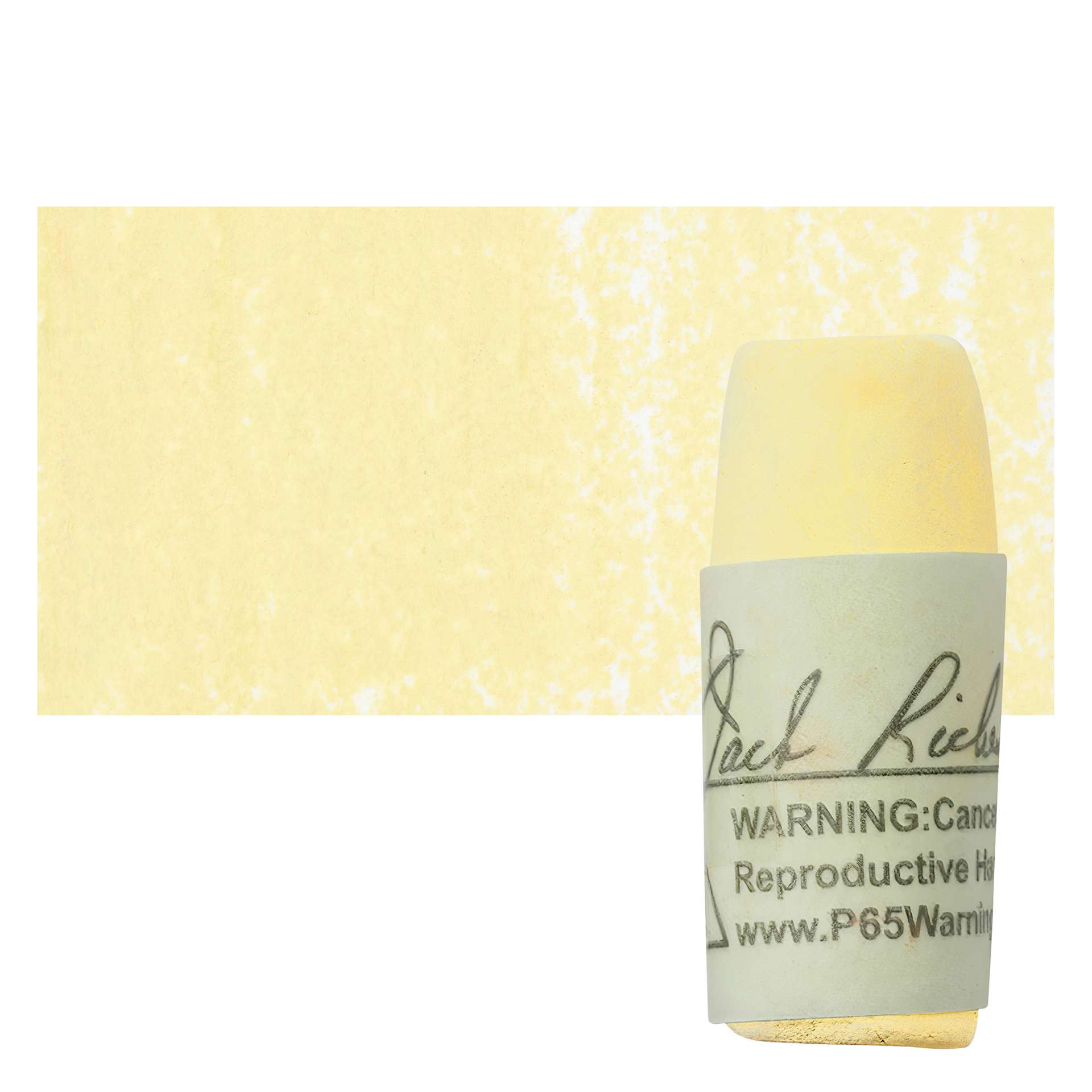 Richeson Soft Handrolled Pastel - Earth Yellow EY1, pastel and swatch
