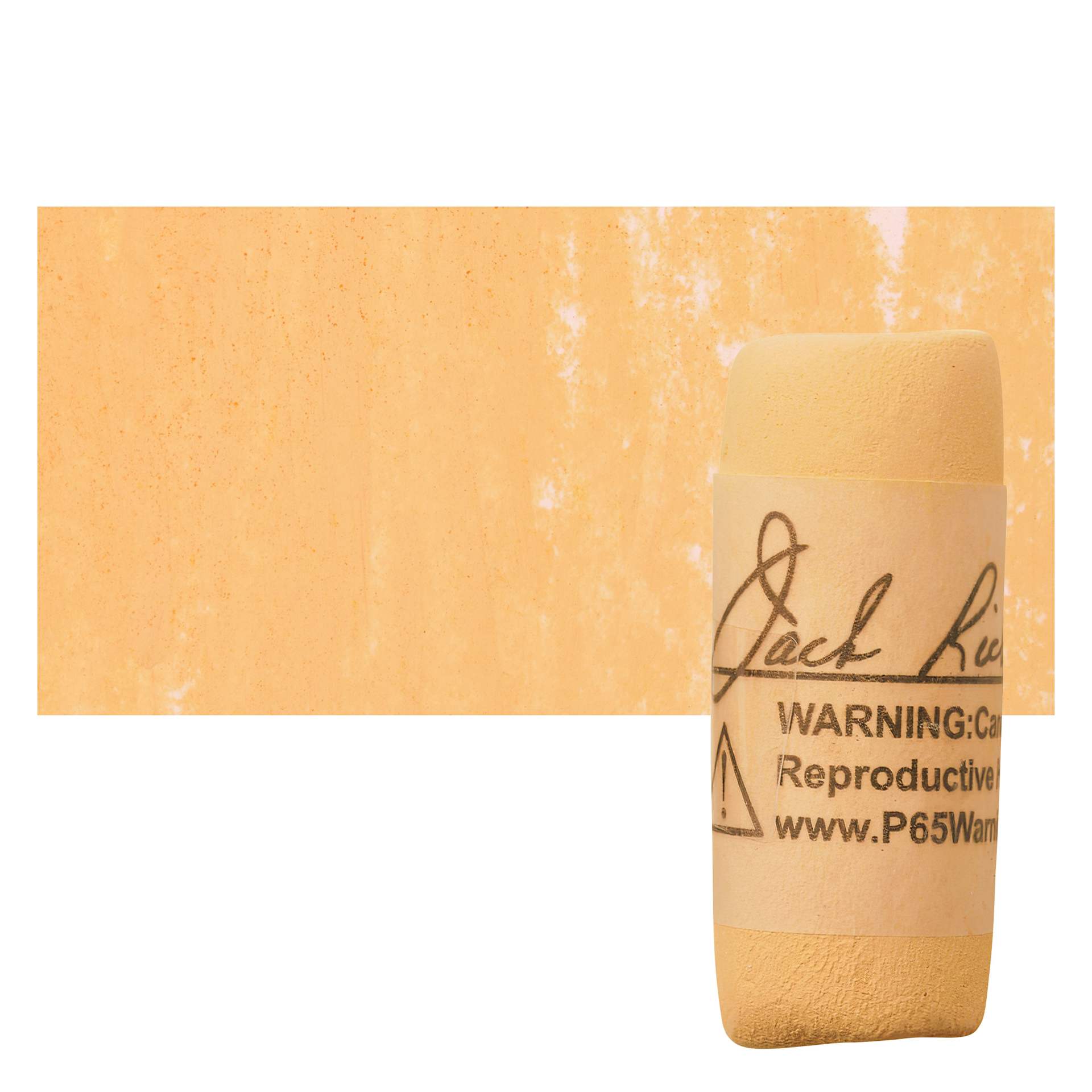 Richeson Soft Handrolled Pastel - Orange O14, pastel and swatch