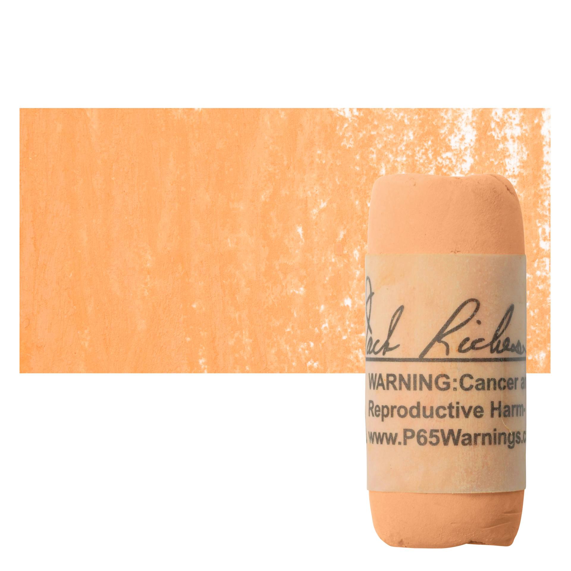 Richeson Soft Handrolled Pastel - Orange O15, pastel and swatch