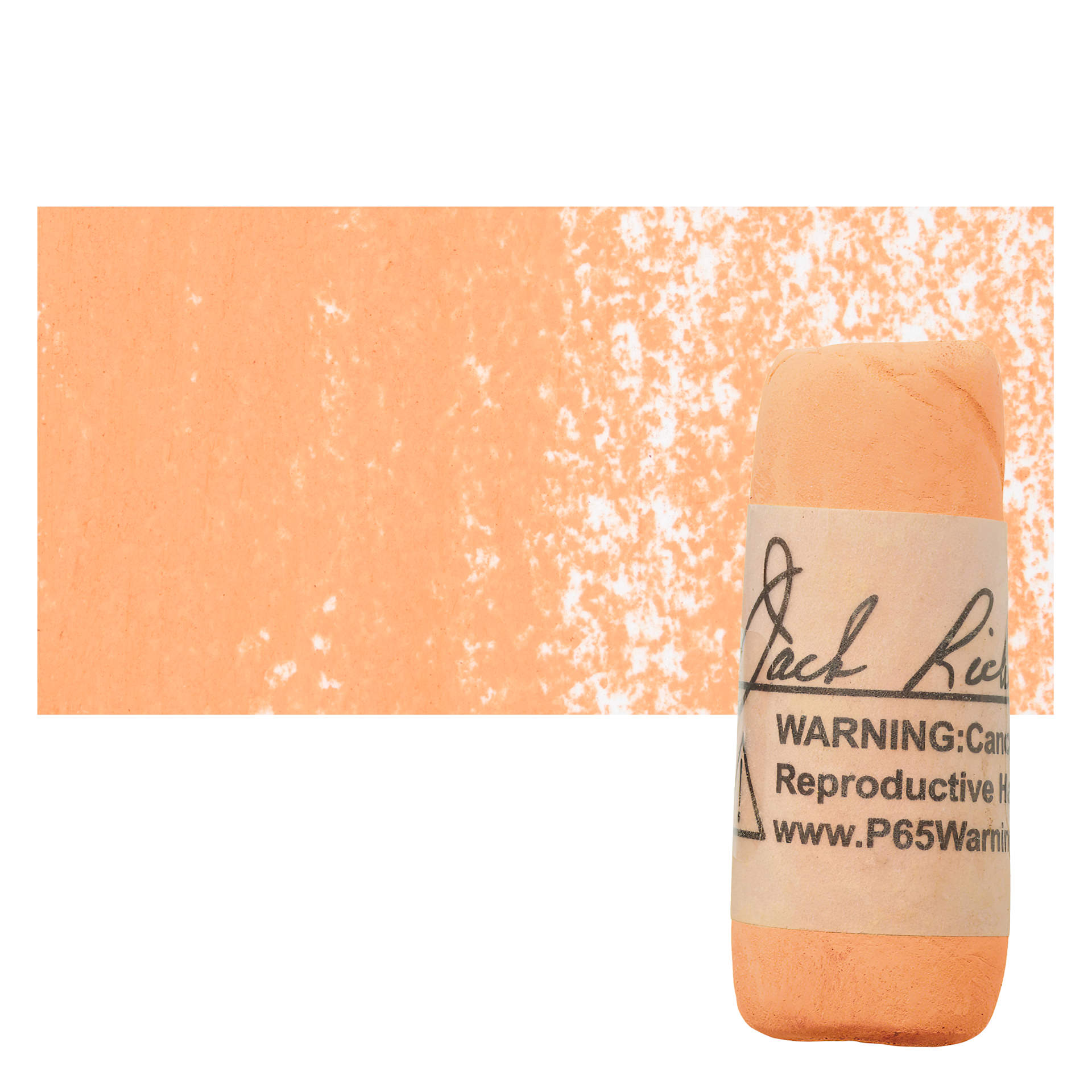 Richeson Soft Handrolled Pastel - Earth Orange EO3, pastel and swatch