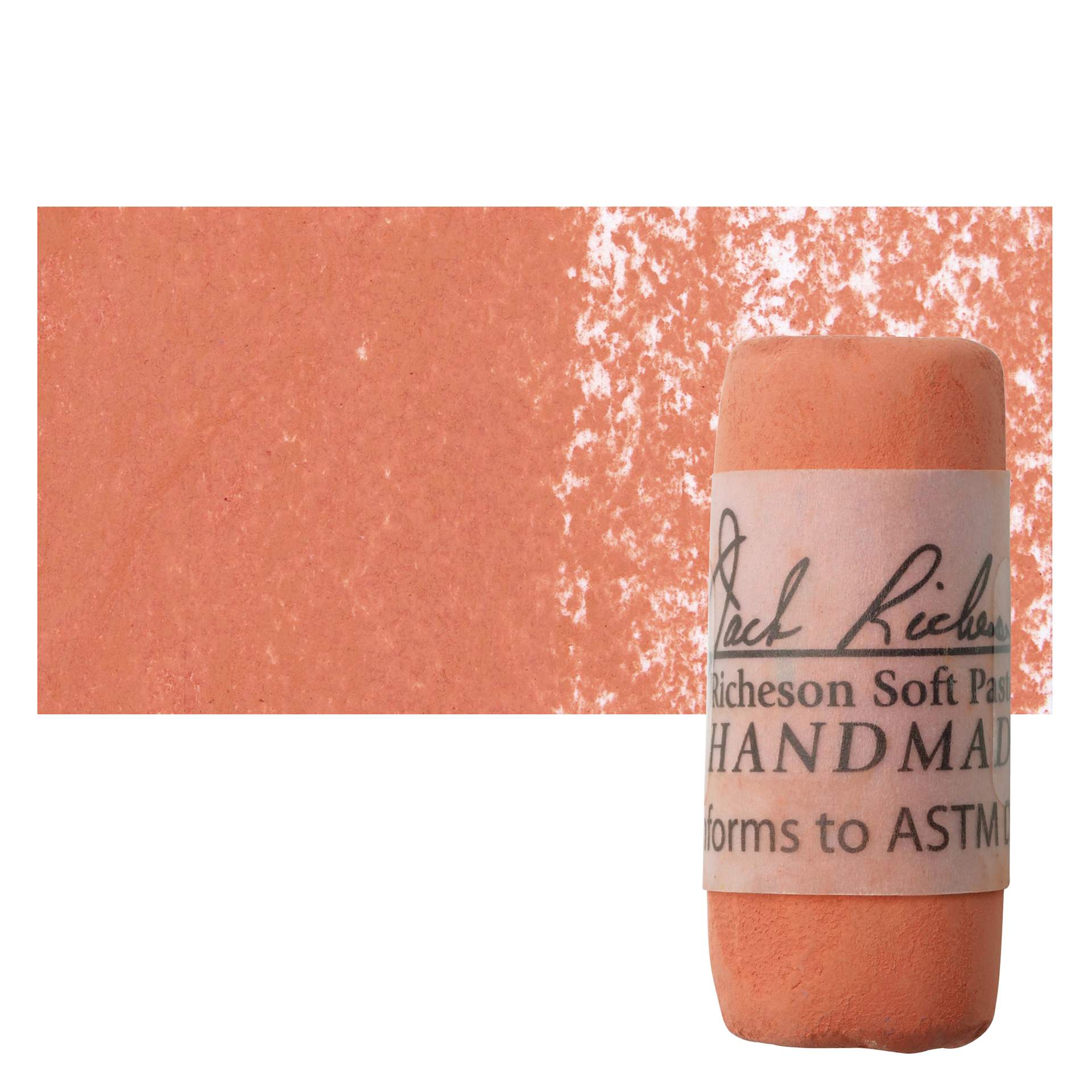 Richeson Soft Handrolled Pastel - Earth Orange EO9, pastel and swatch
