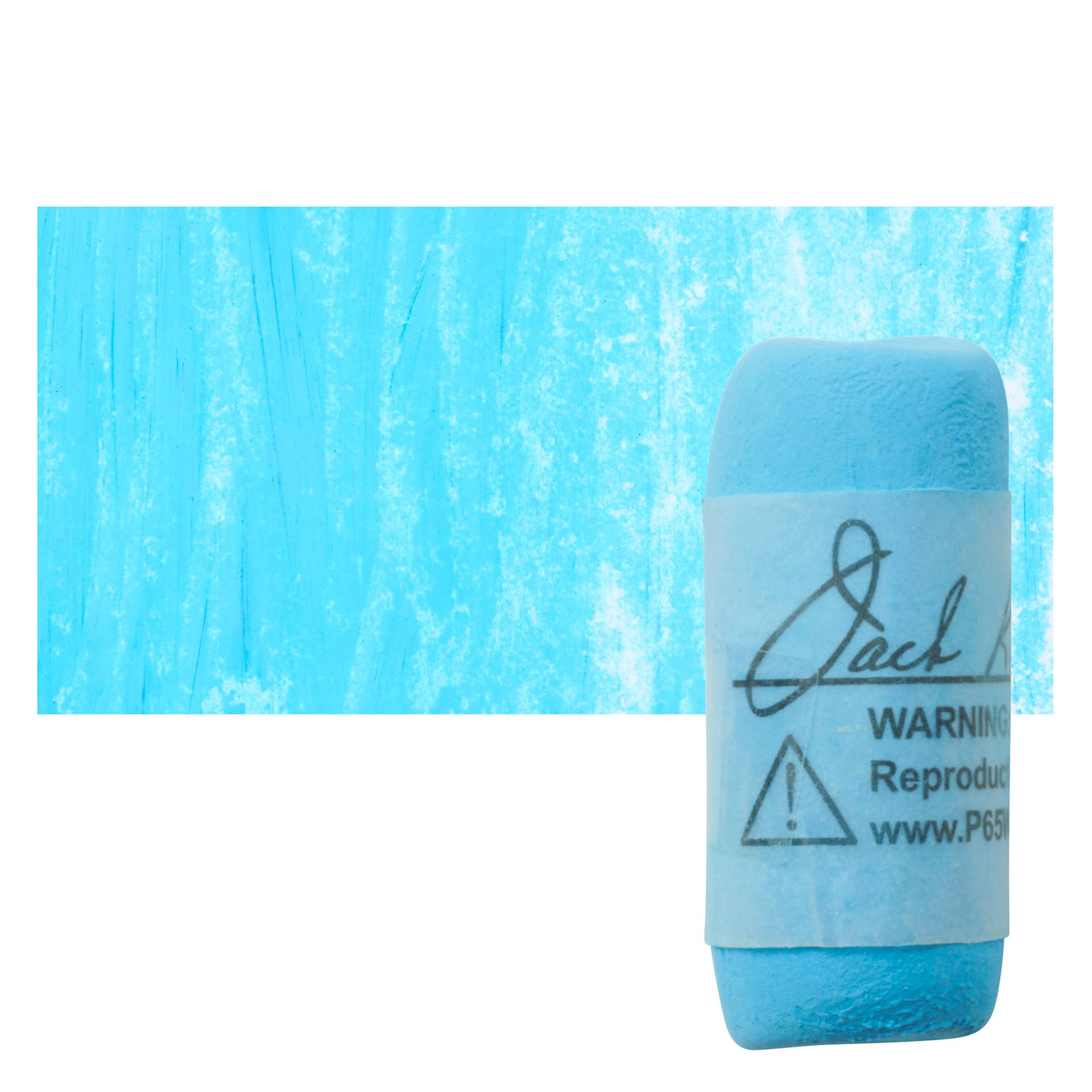 Richeson Soft Handrolled Pastel - Blue B3, pastel and swatch