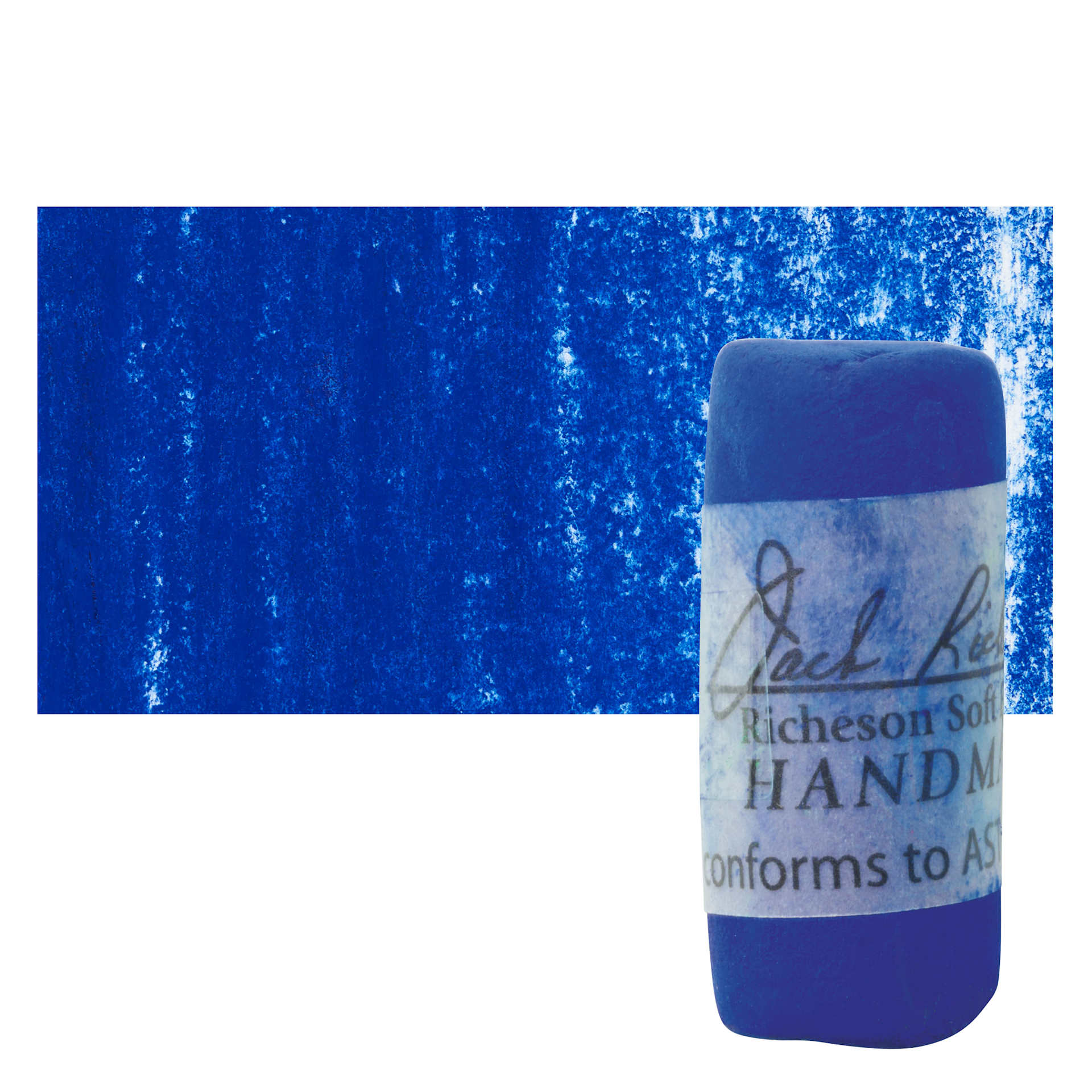 Richeson Soft Handrolled Pastel - Blue B11, pastel and swatch