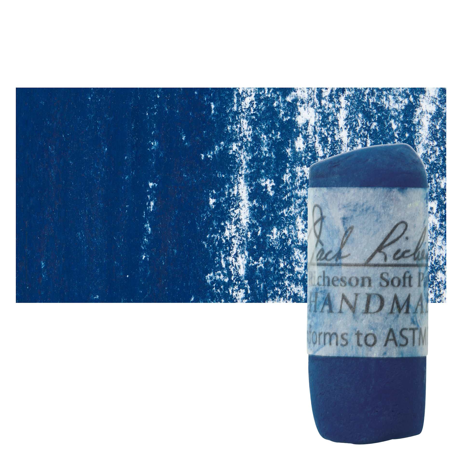Richeson Soft Handrolled Pastel - Blue B12, pastel and swatch