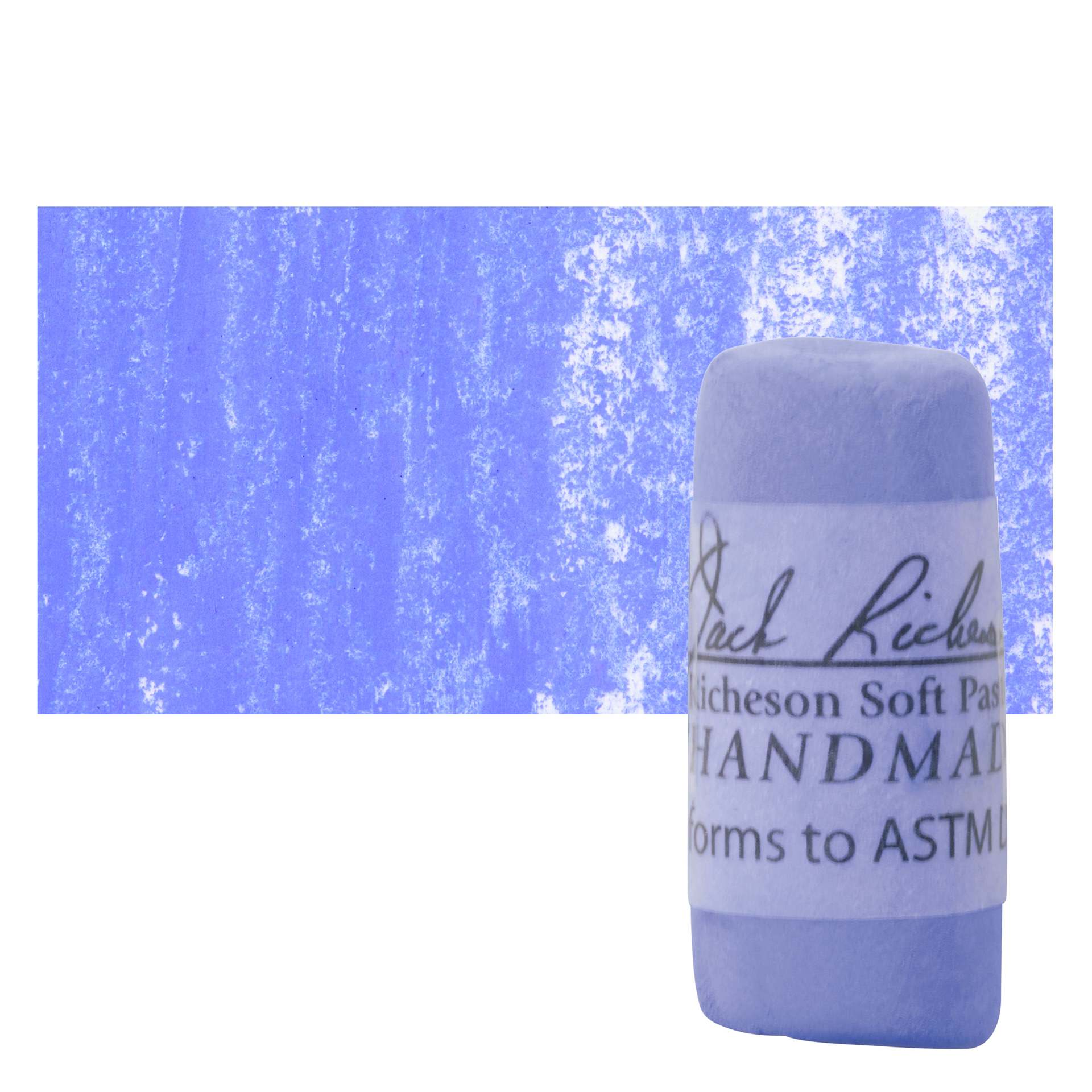 Richeson Soft Handrolled Pastel - Blue B28, pastel and swatch