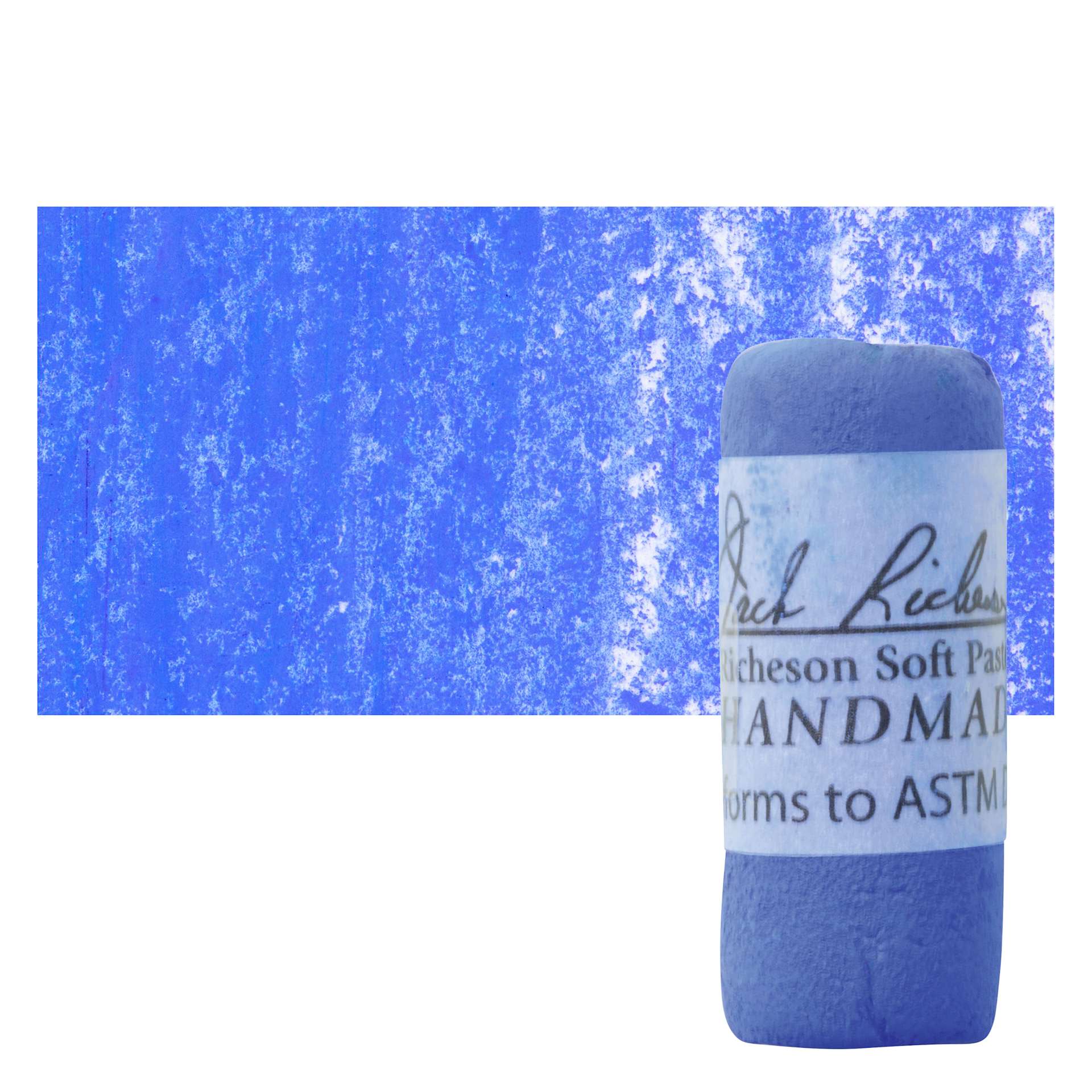 Richeson Soft Handrolled Pastel - Blue B31, pastel and swatch