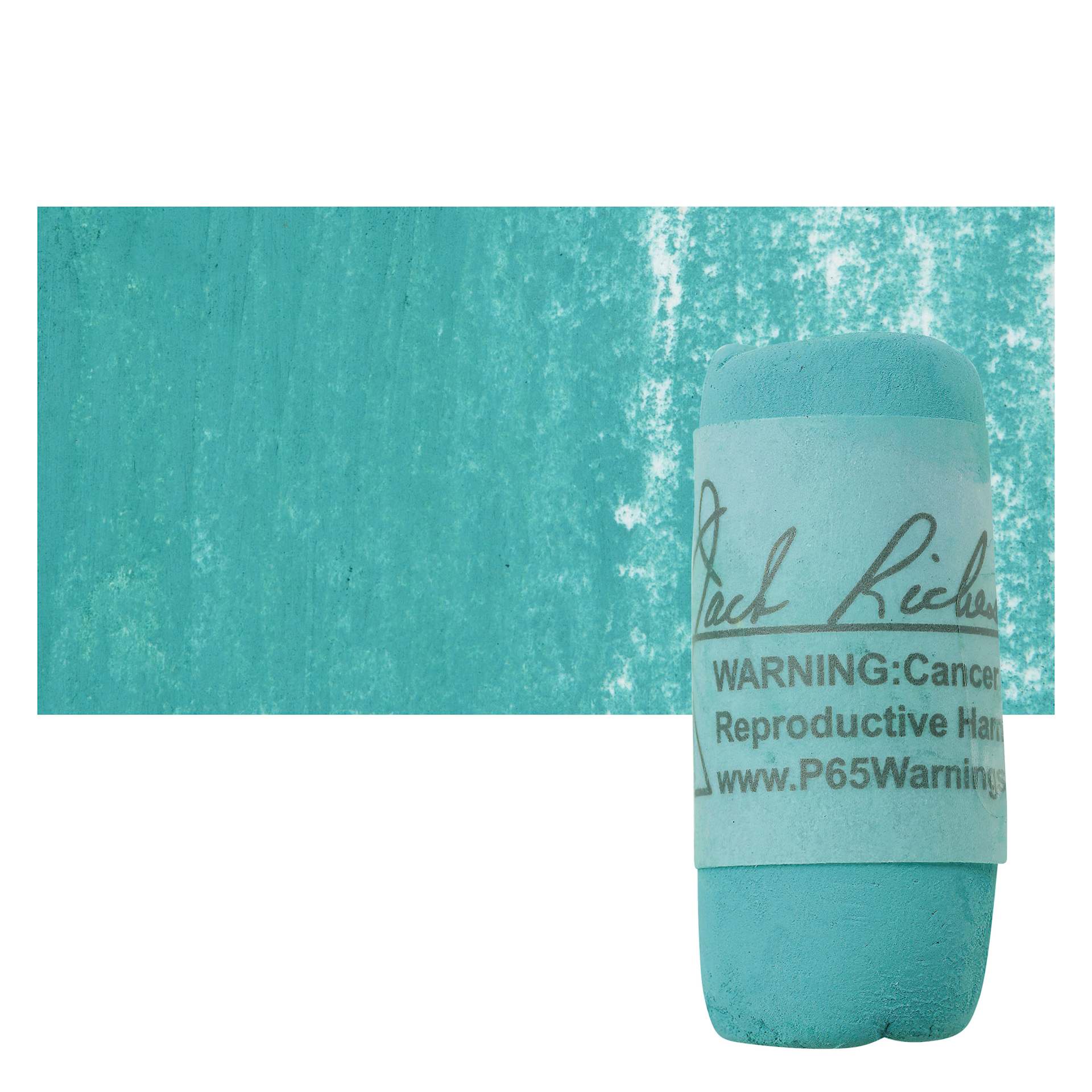 Richeson Soft Handrolled Pastel - Turquoise Blue TB2, pastel and swatch