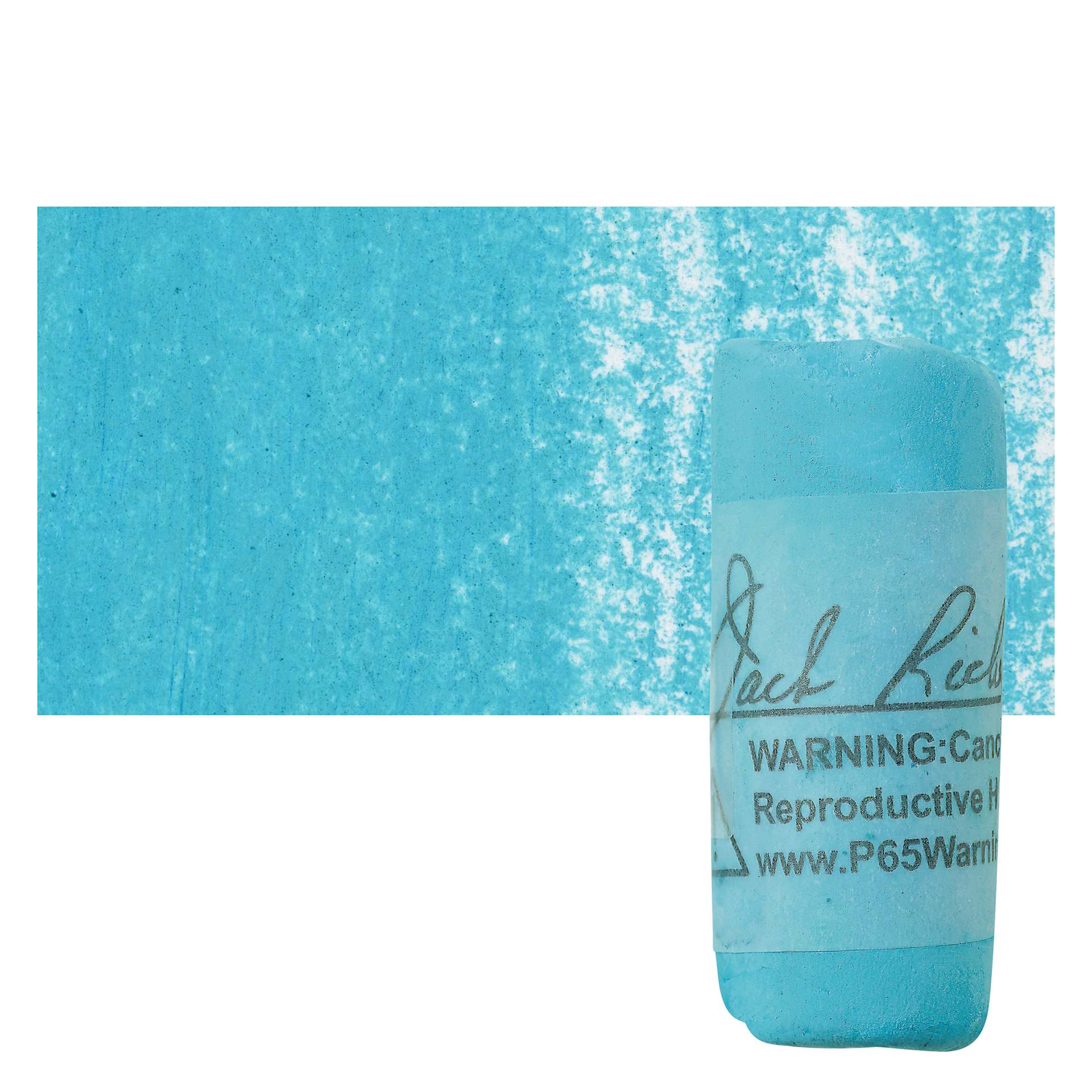 Richeson Soft Handrolled Pastel - Turquoise Blue TB15, pastel and swatch