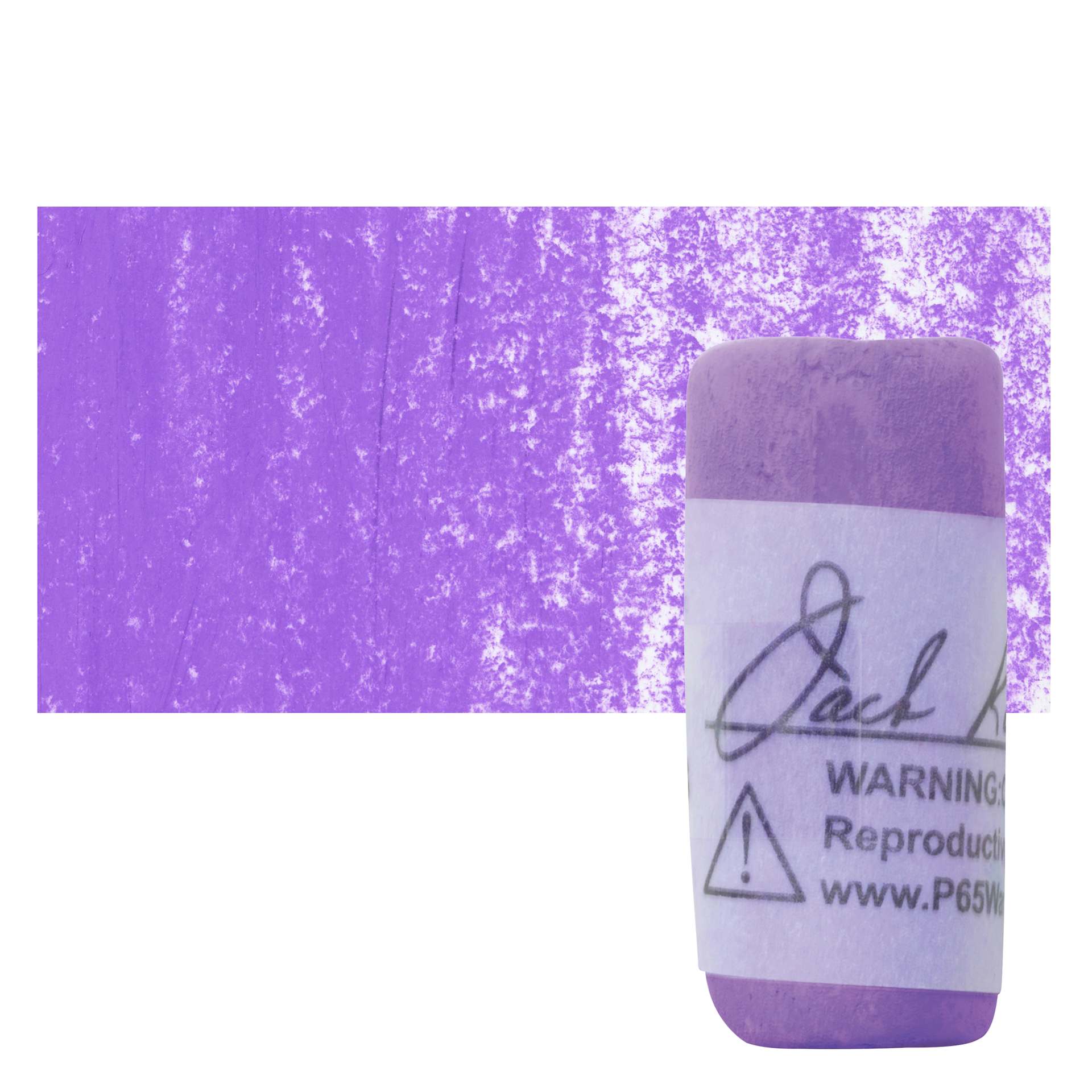 Richeson Soft Handrolled Pastel - Violet V11, pastel and swatch