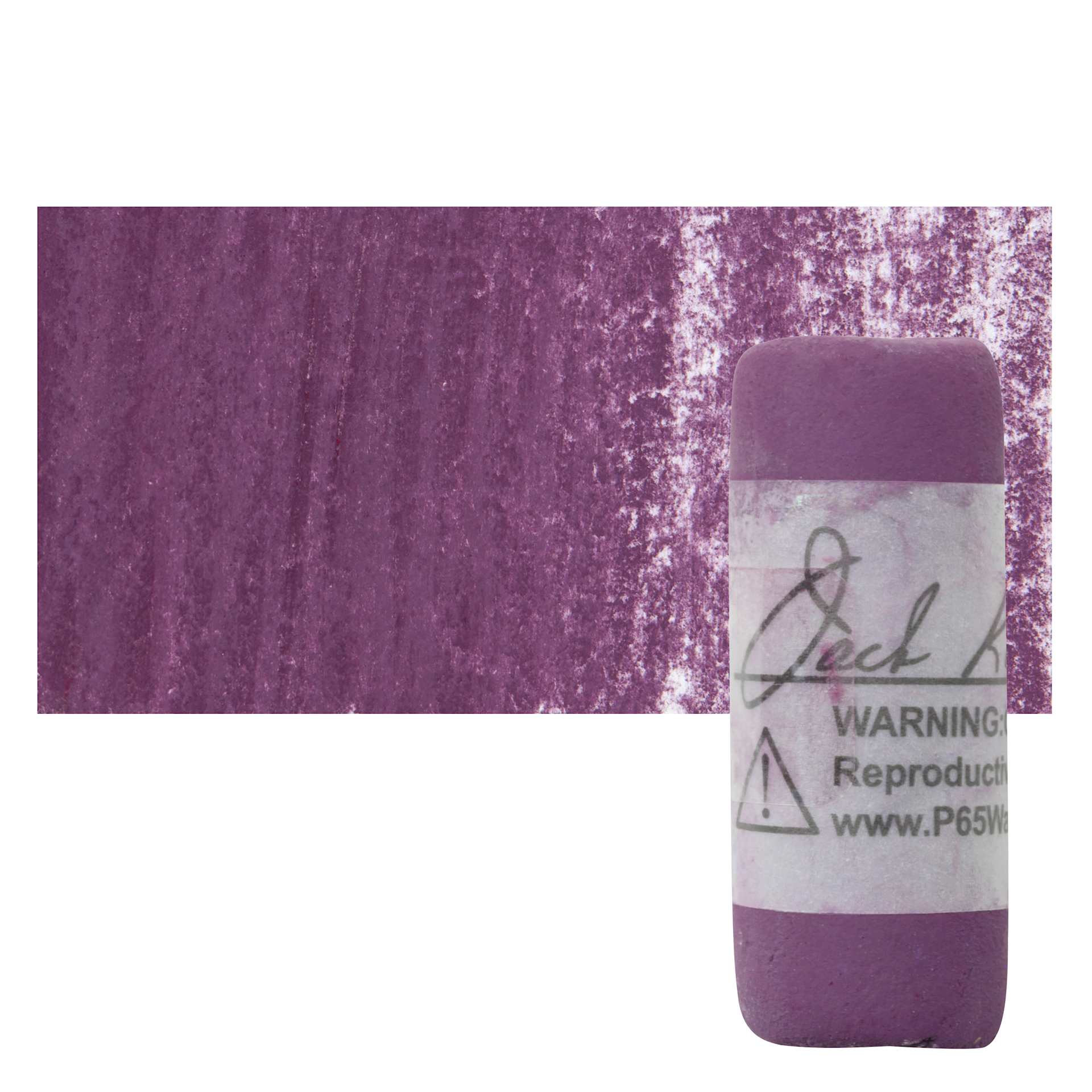 Richeson Soft Handrolled Pastel - Violet V27, pastel and swatch