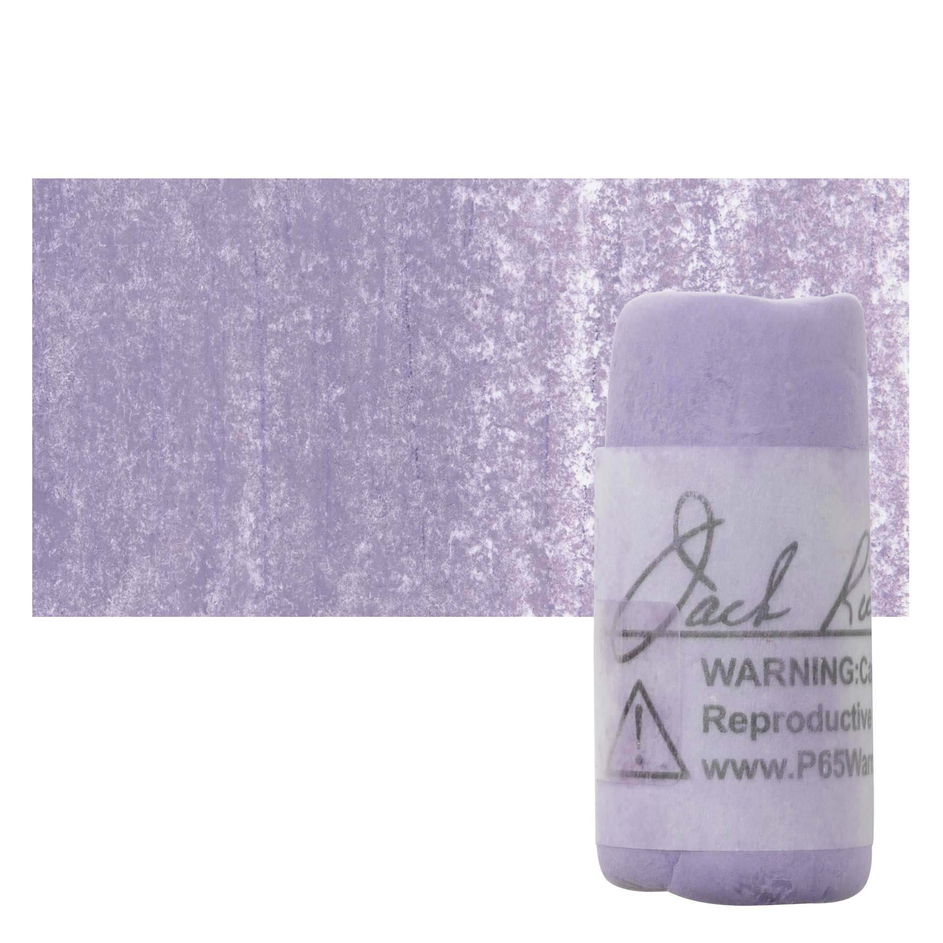 Richeson Soft Handrolled Pastel - Violet V32, pastel and swatch