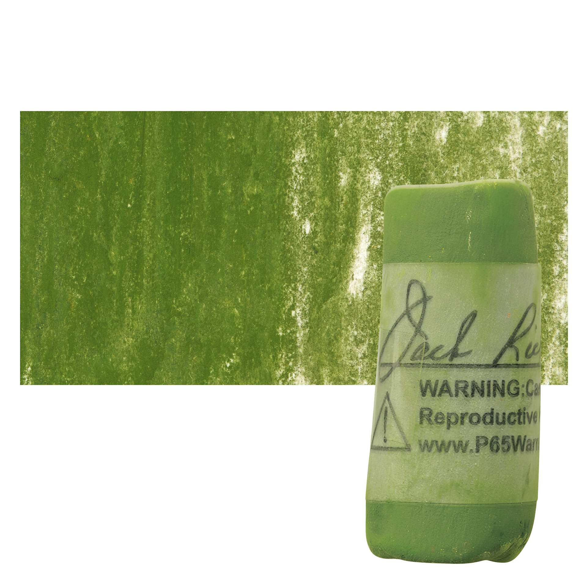 Richeson Soft Handrolled Pastel - Green G5, pastel and swatch