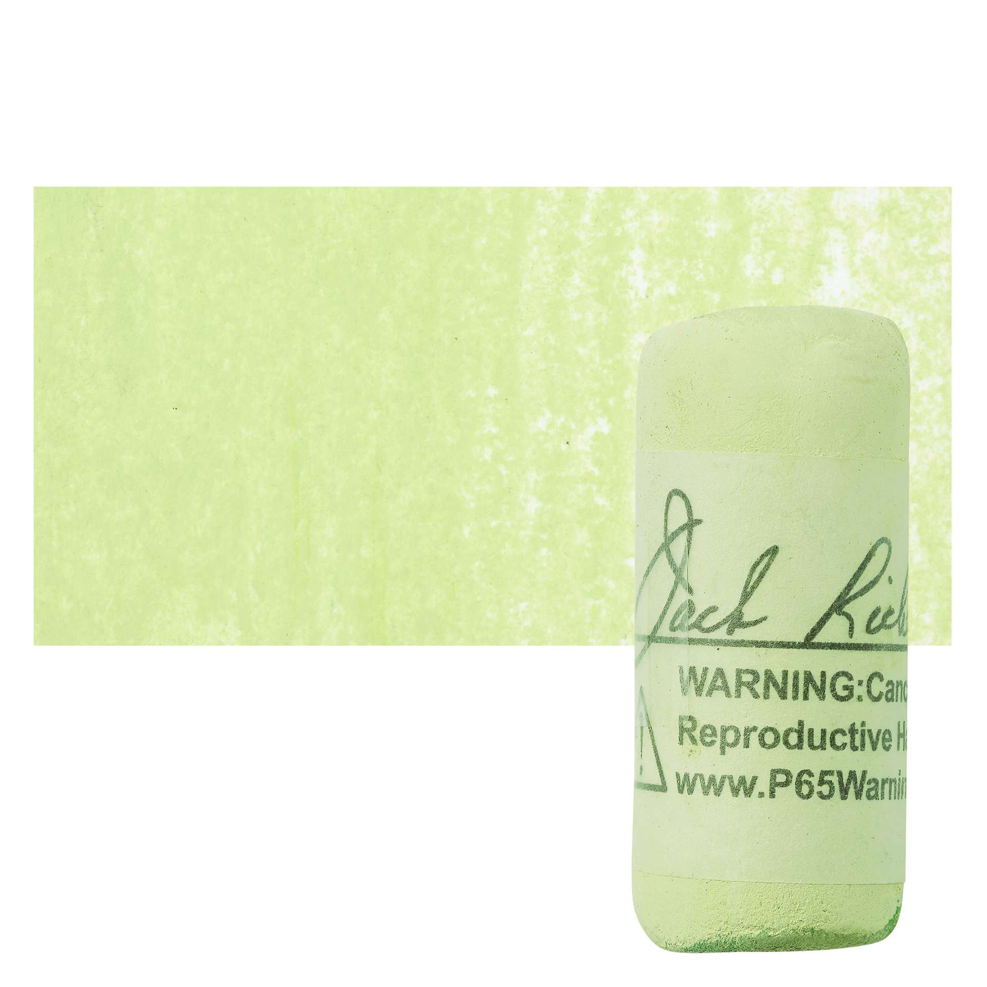 Richeson Soft Handrolled Pastel - Green G8, pastel and swatch