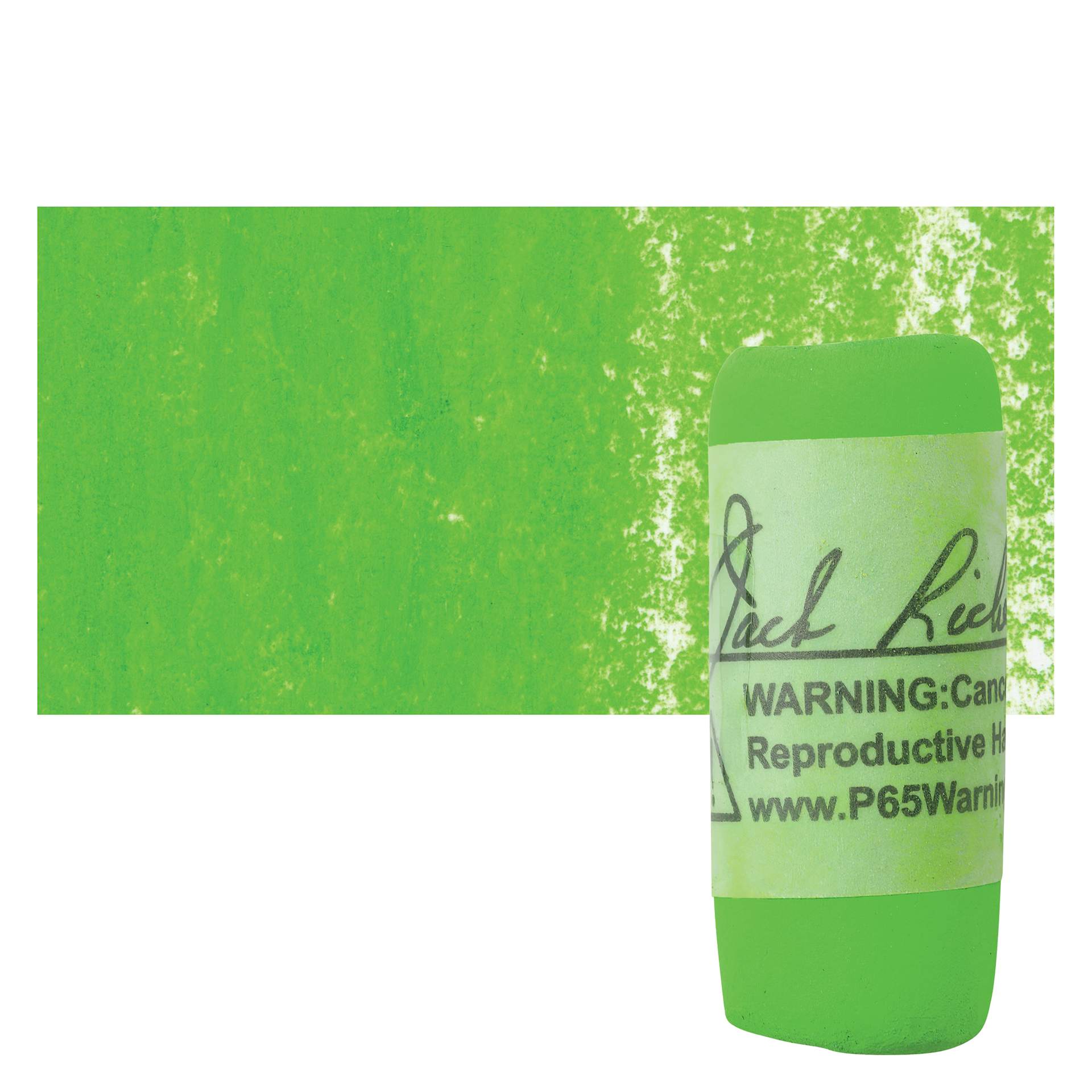 Richeson Soft Handrolled Pastel - Green G17, pastel and swatch