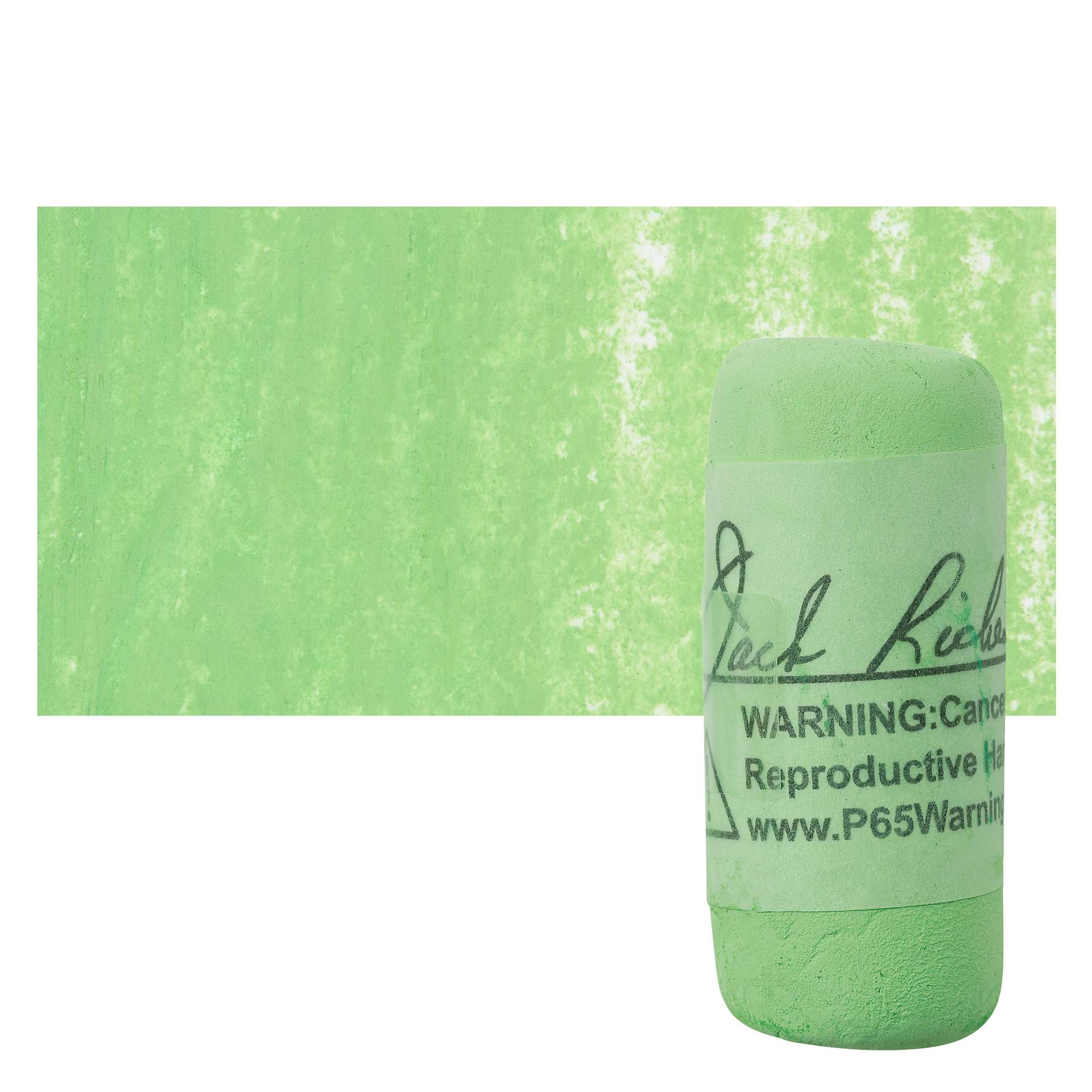 Richeson Soft Handrolled Pastel - Green G37, pastel and swatch