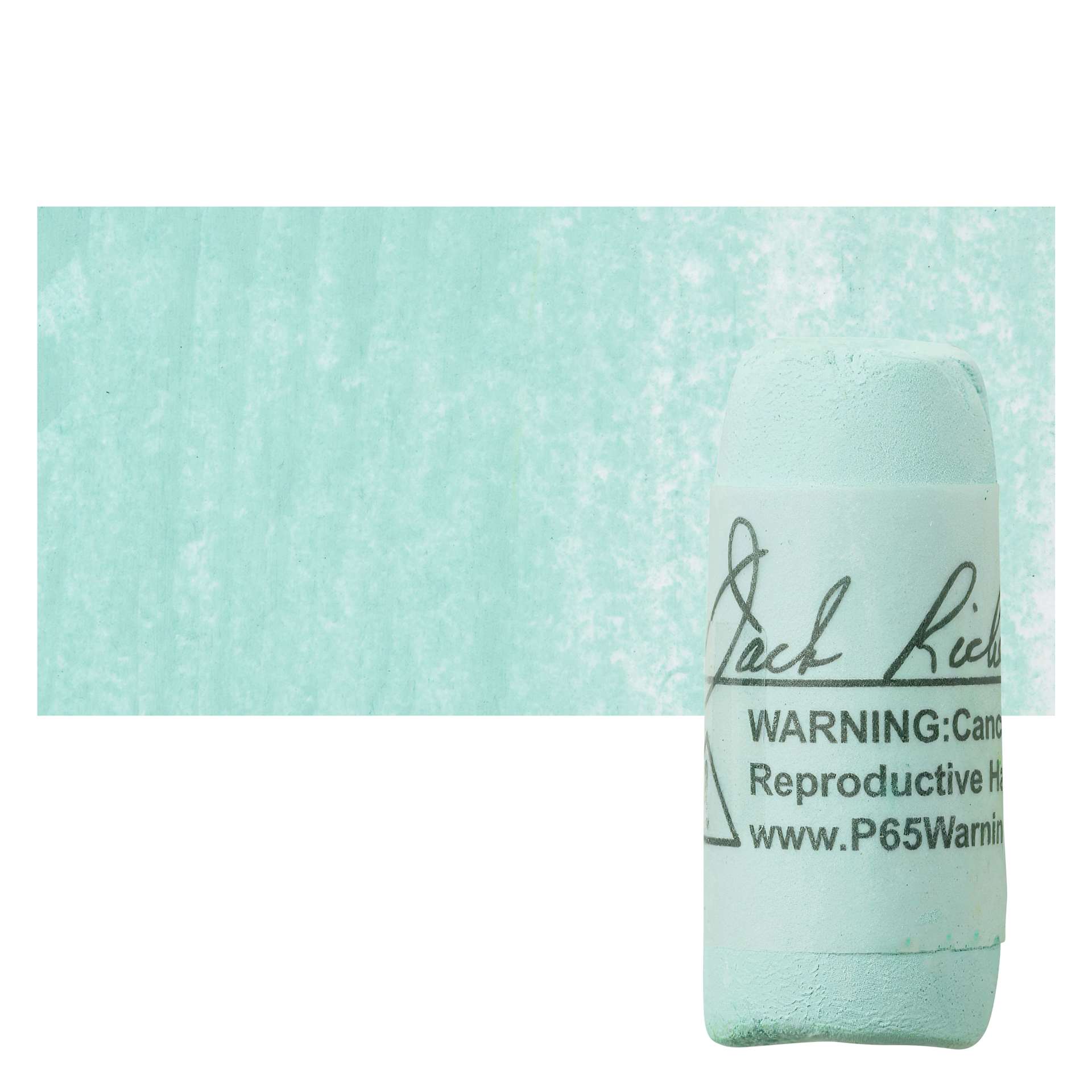 Richeson Soft Handrolled Pastel - Turquoise Green TG1, pastel and swatch