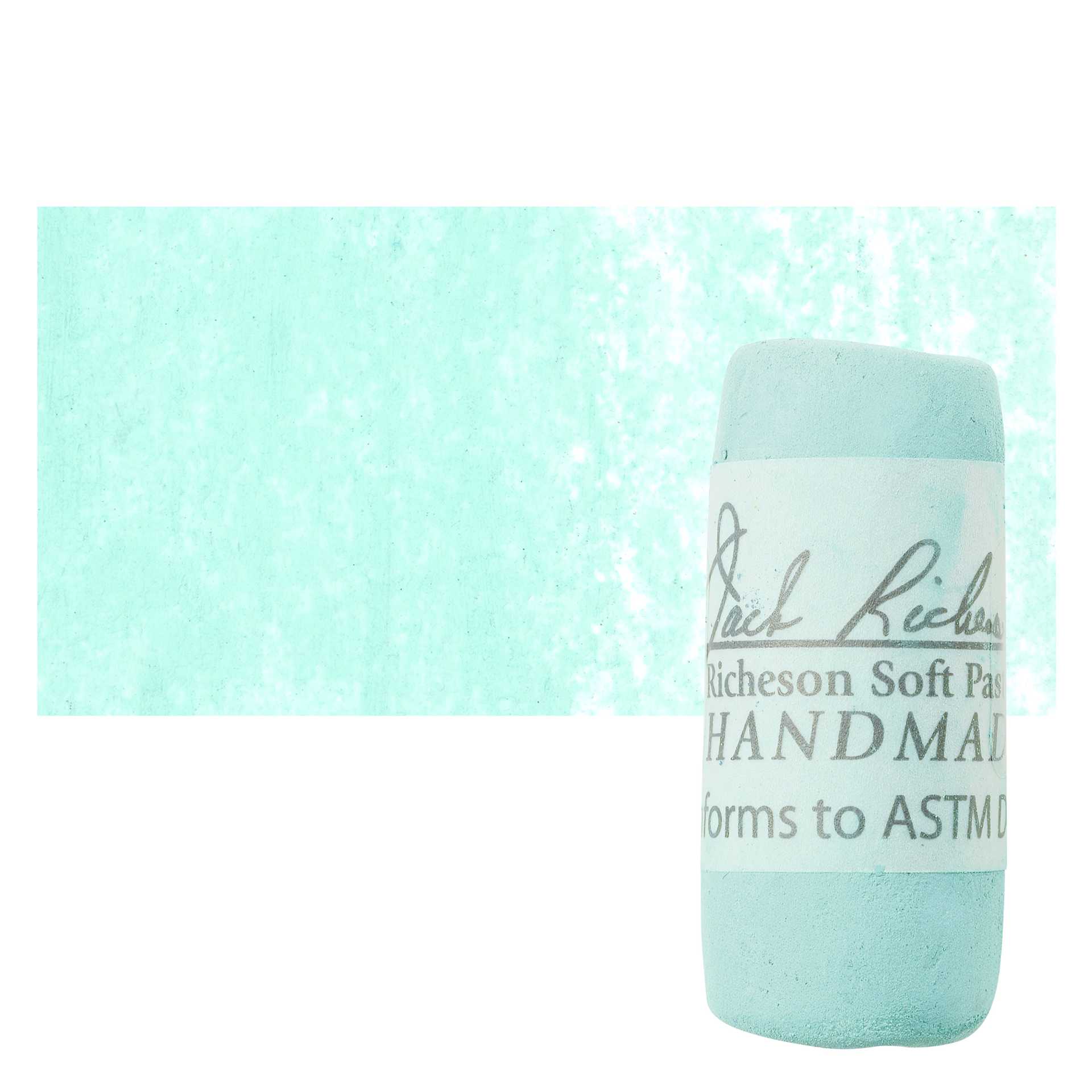 Richeson Soft Handrolled Pastel - Turquoise Green TG10, pastel and swatch