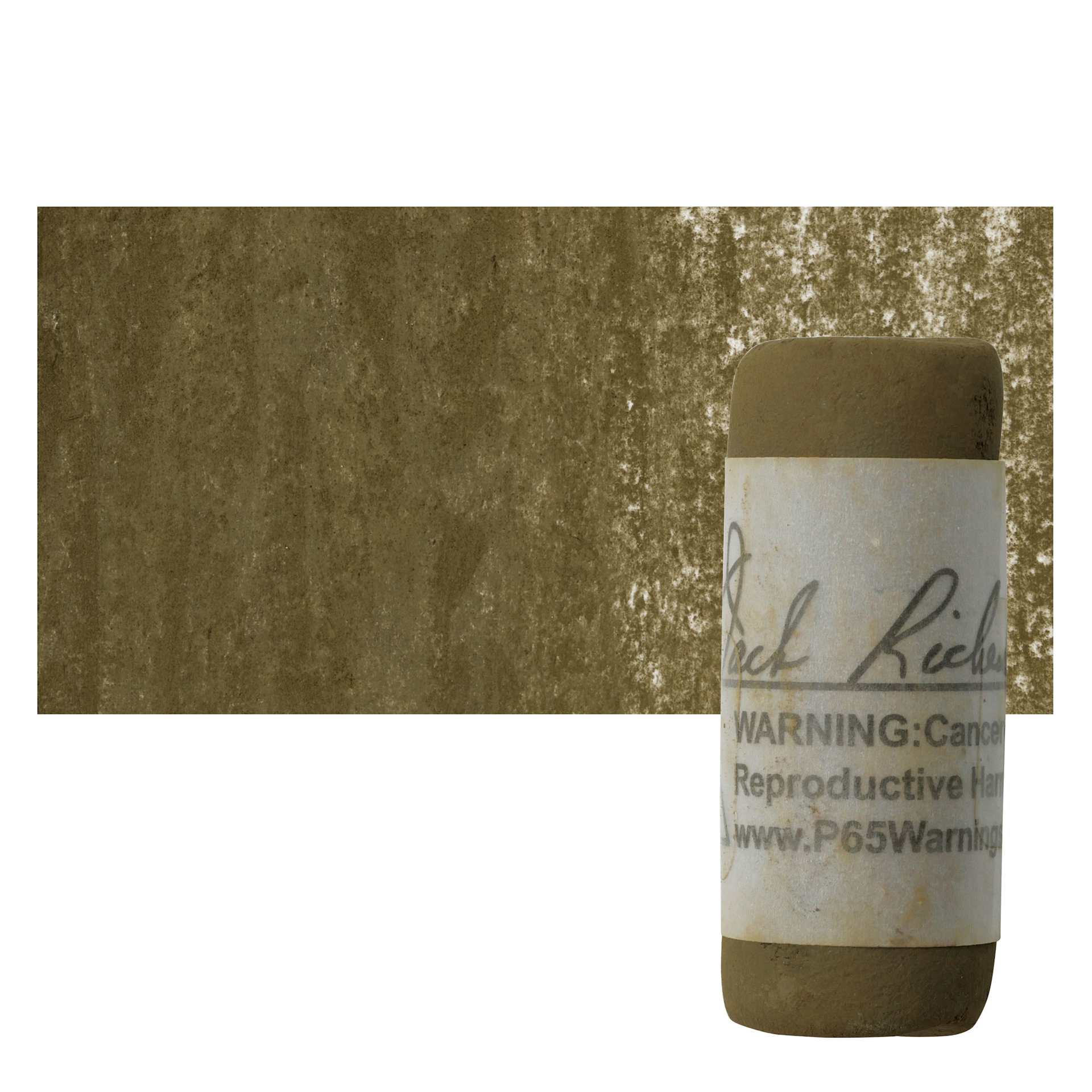 Richeson Soft Handrolled Pastel - Earth Brown EB28, pastel and swatch