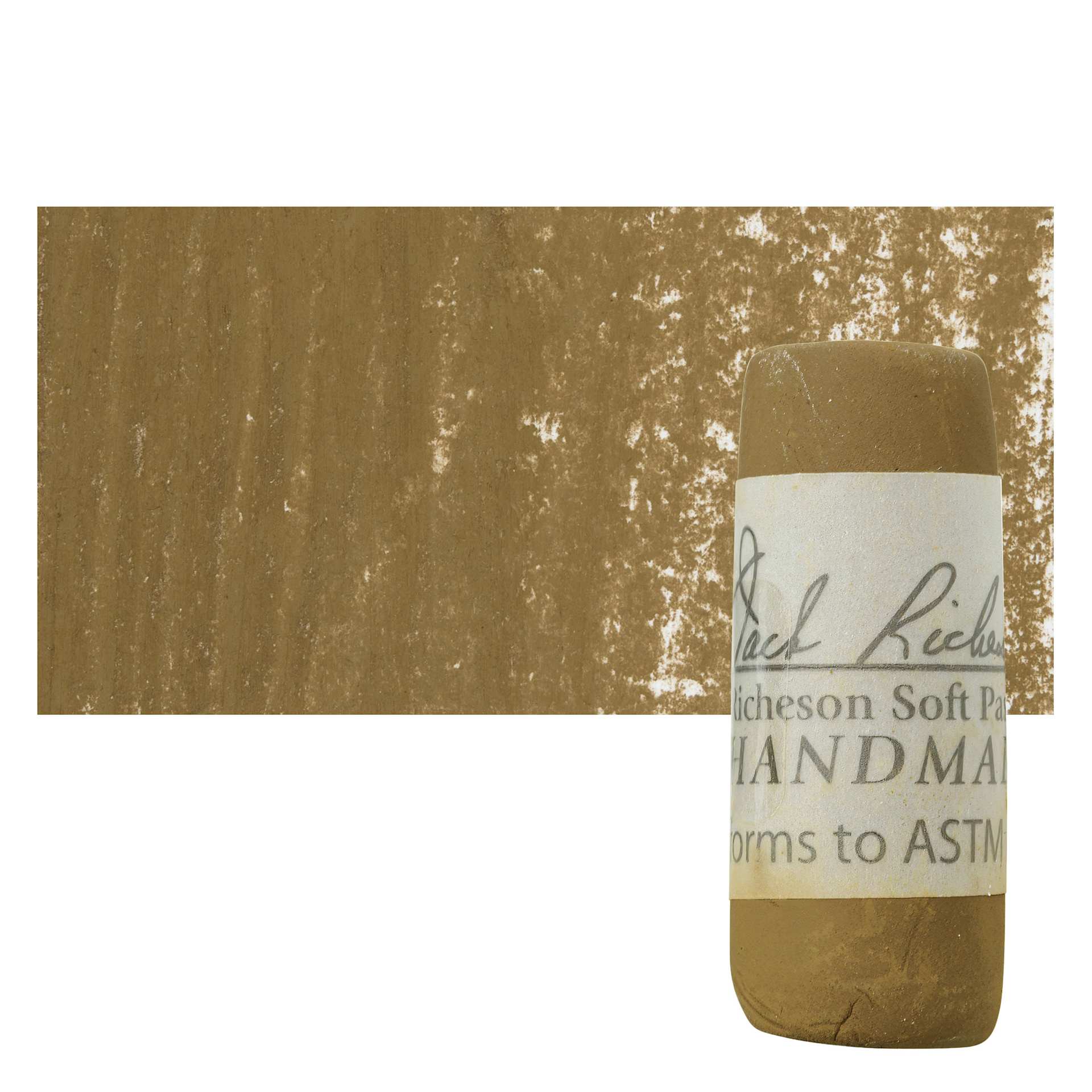 Richeson Soft Handrolled Pastel - Earth Brown EB29, pastel and swatch