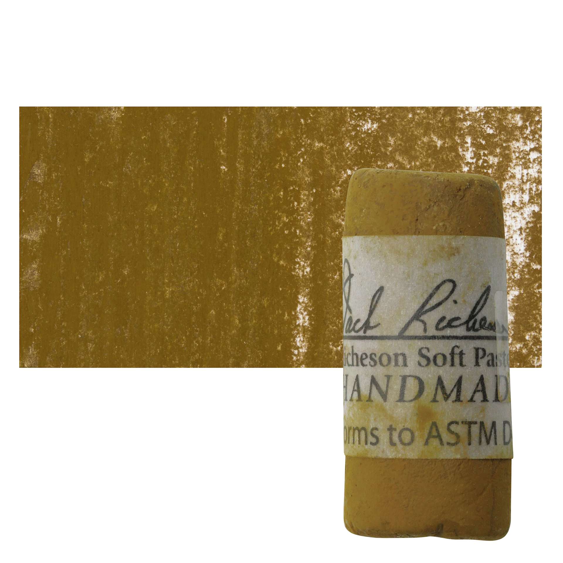 Richeson Soft Handrolled Pastel - Earth Brown EB30, pastel and swatch