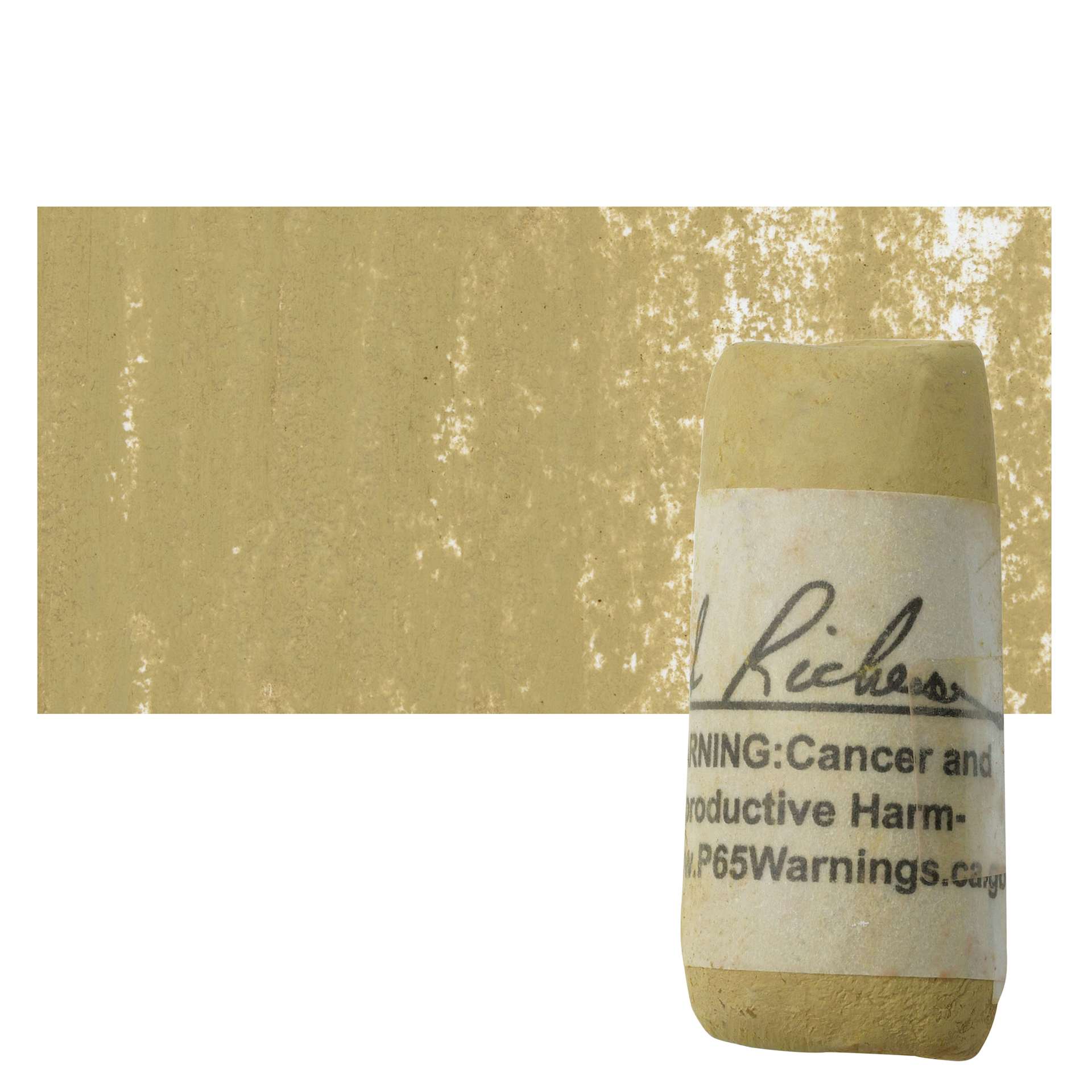 Richeson Soft Handrolled Pastel - Earth Brown EB36, pastel and swatch
