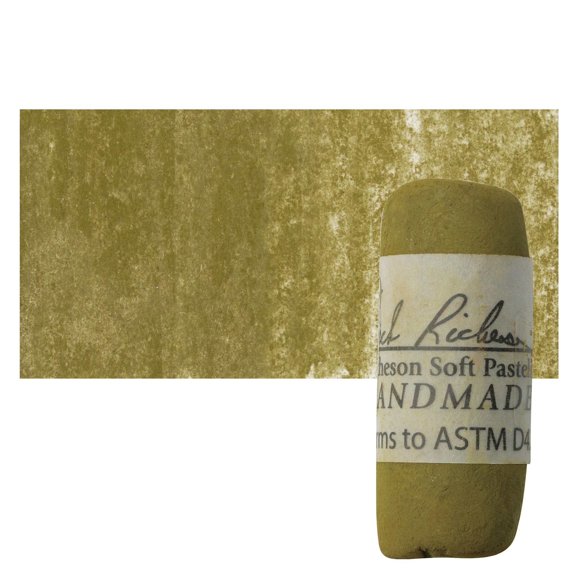 Richeson Soft Handrolled Pastel - Earth Brown EB38, pastel and swatch