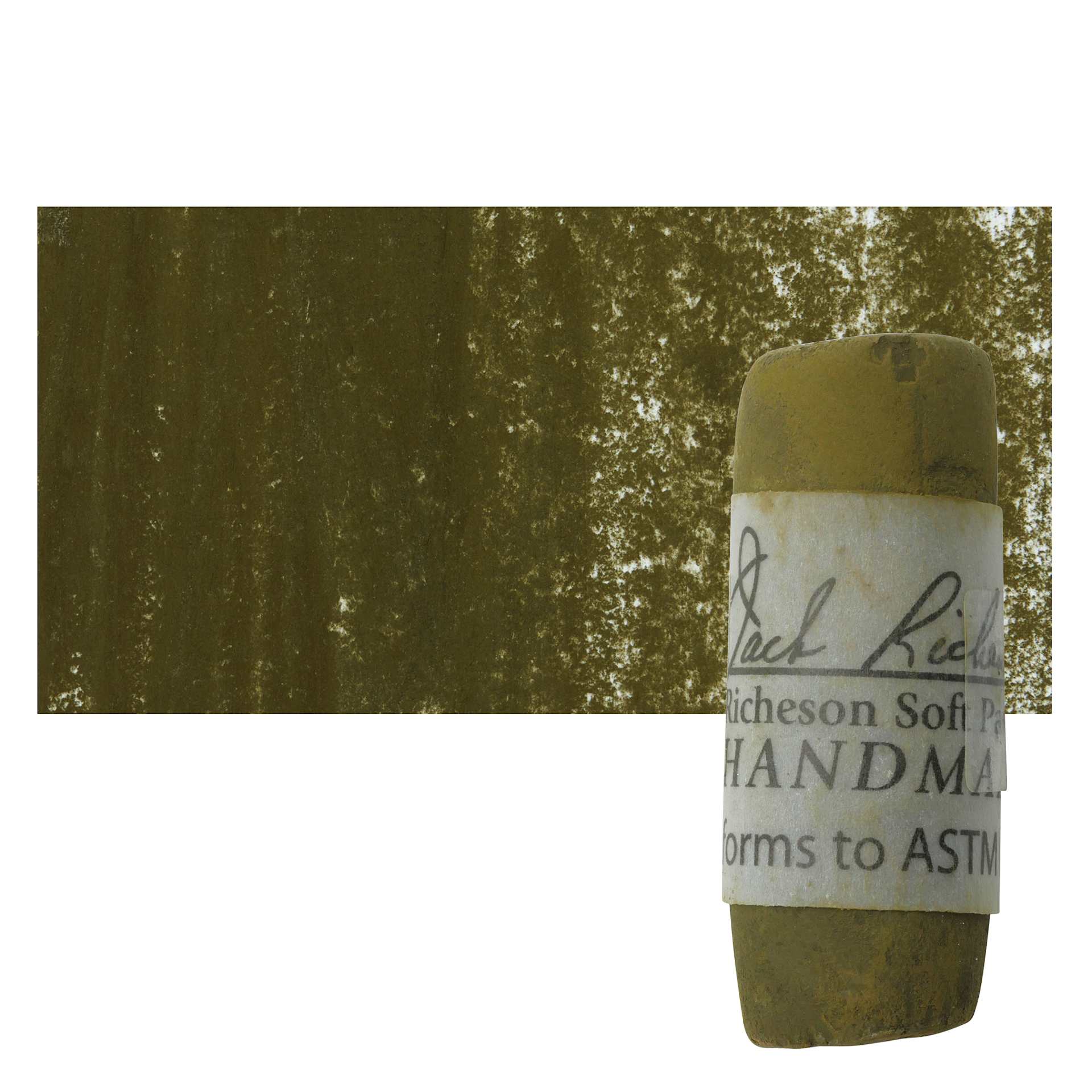 Richeson Soft Handrolled Pastel - Earth Brown EB46, pastel and swatch