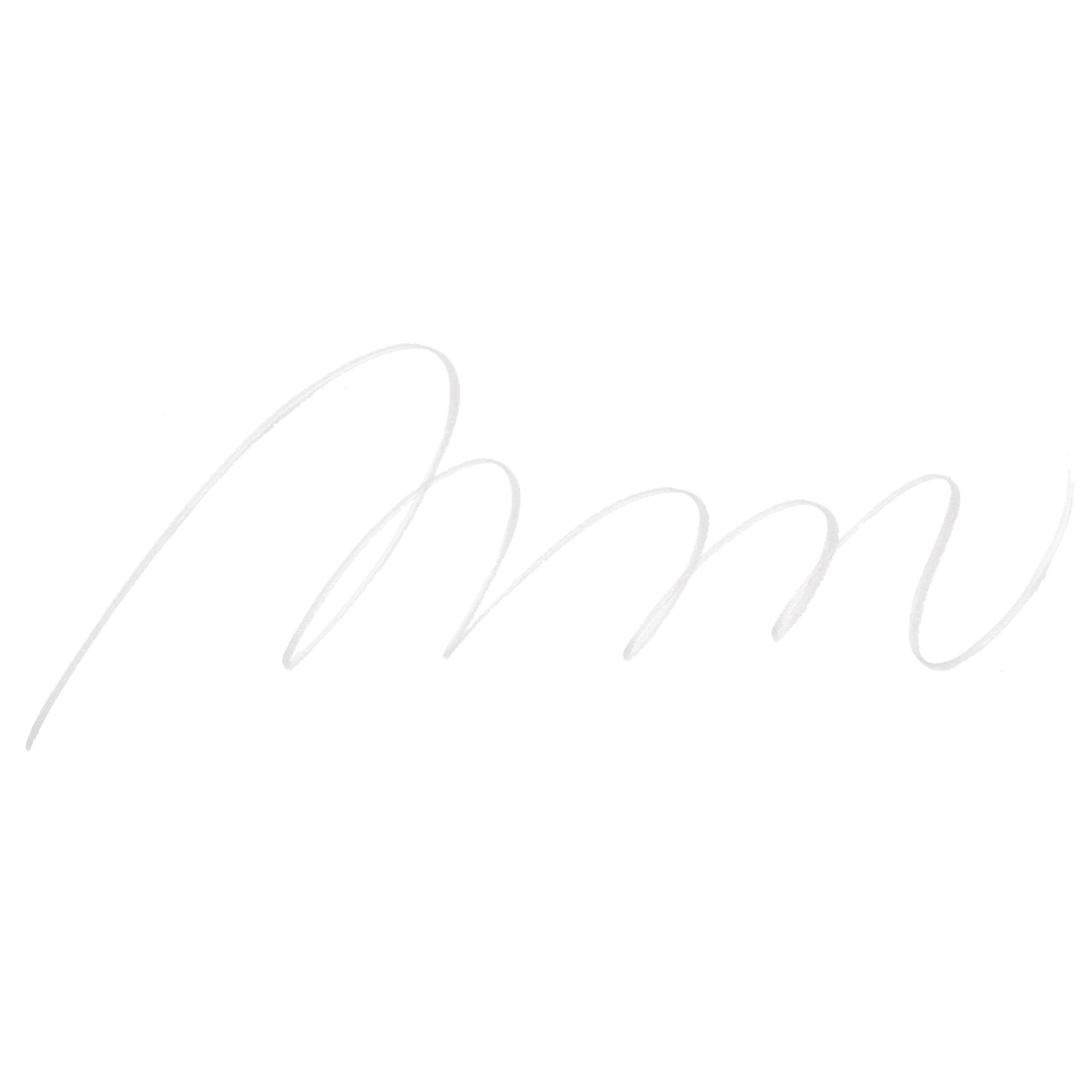 Tombow Fudenosuke Brush Pen - White Pastel swatch