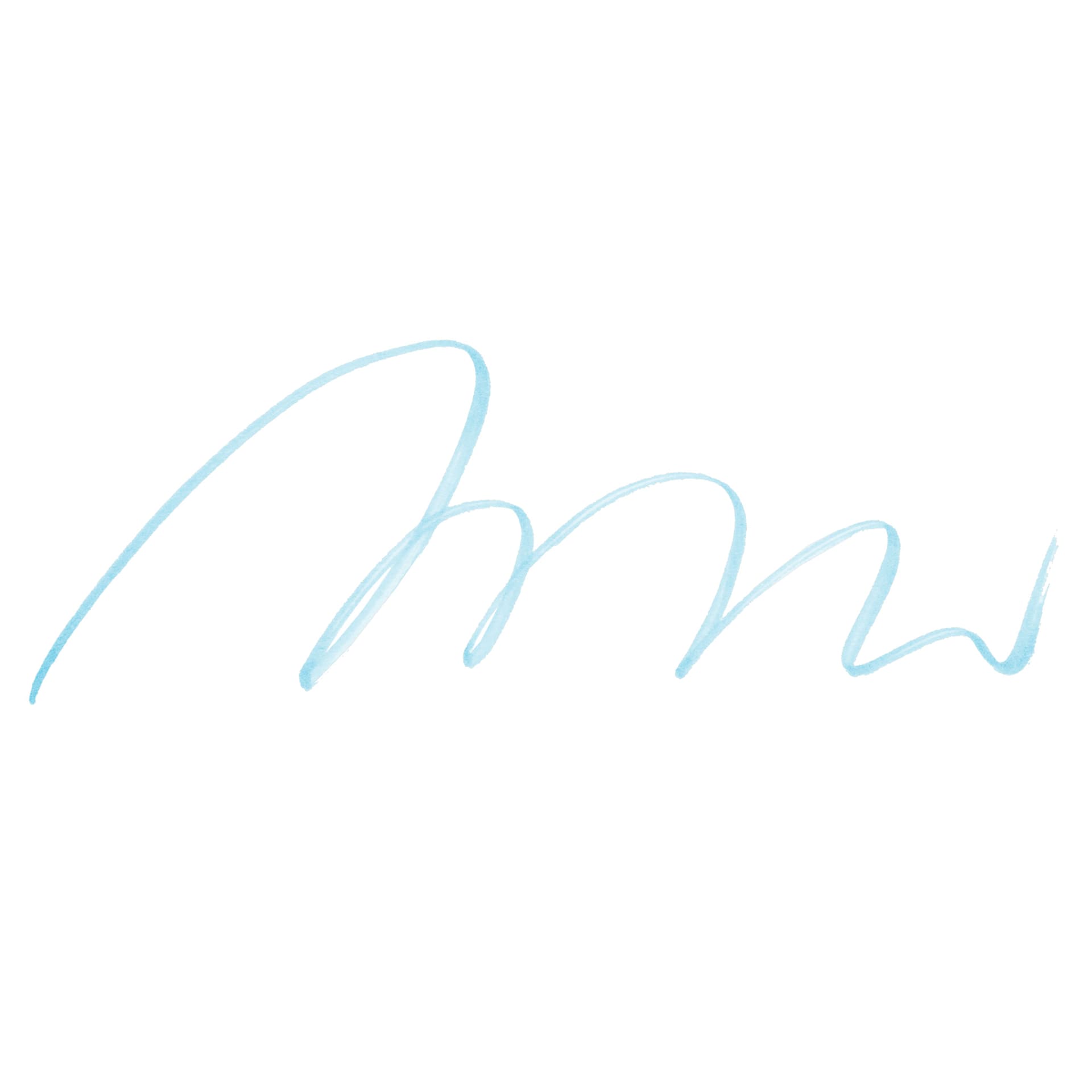 Tombow Fudenosuke Brush Pen - Light Blue Pastel, Soft Tip swatch