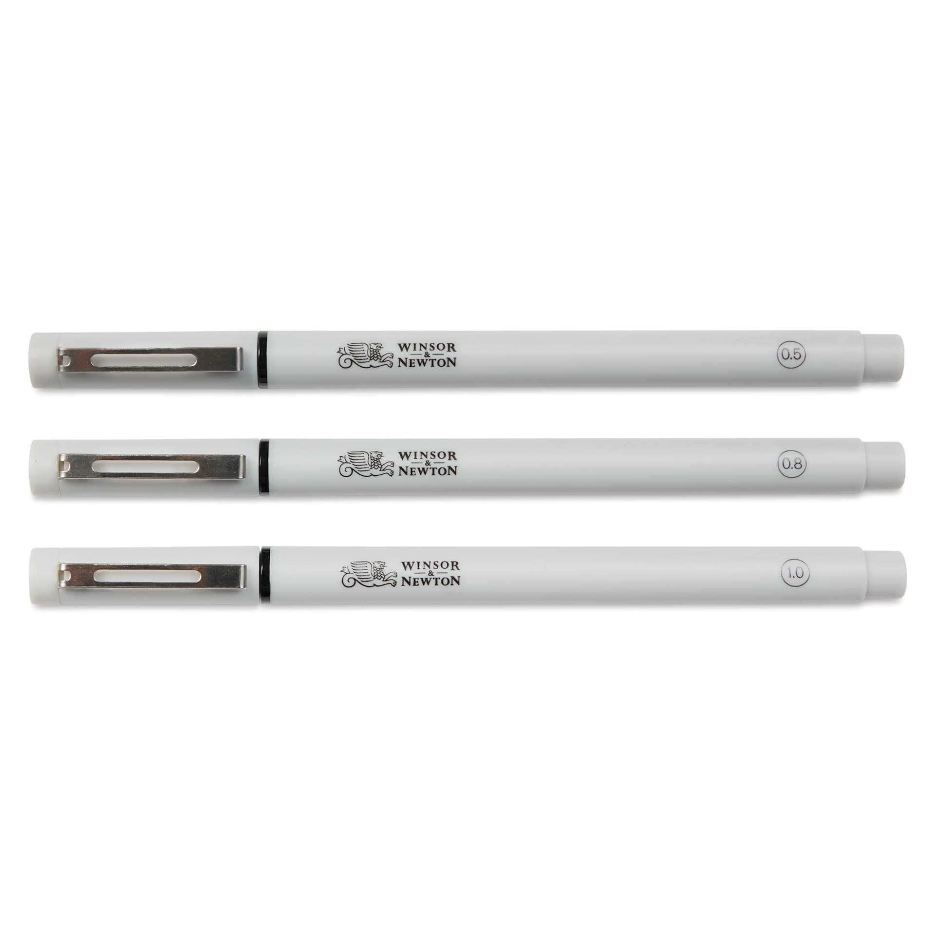 Winsor & Newton Fineliner - Black, Extra Fine, Set of 3, caps on