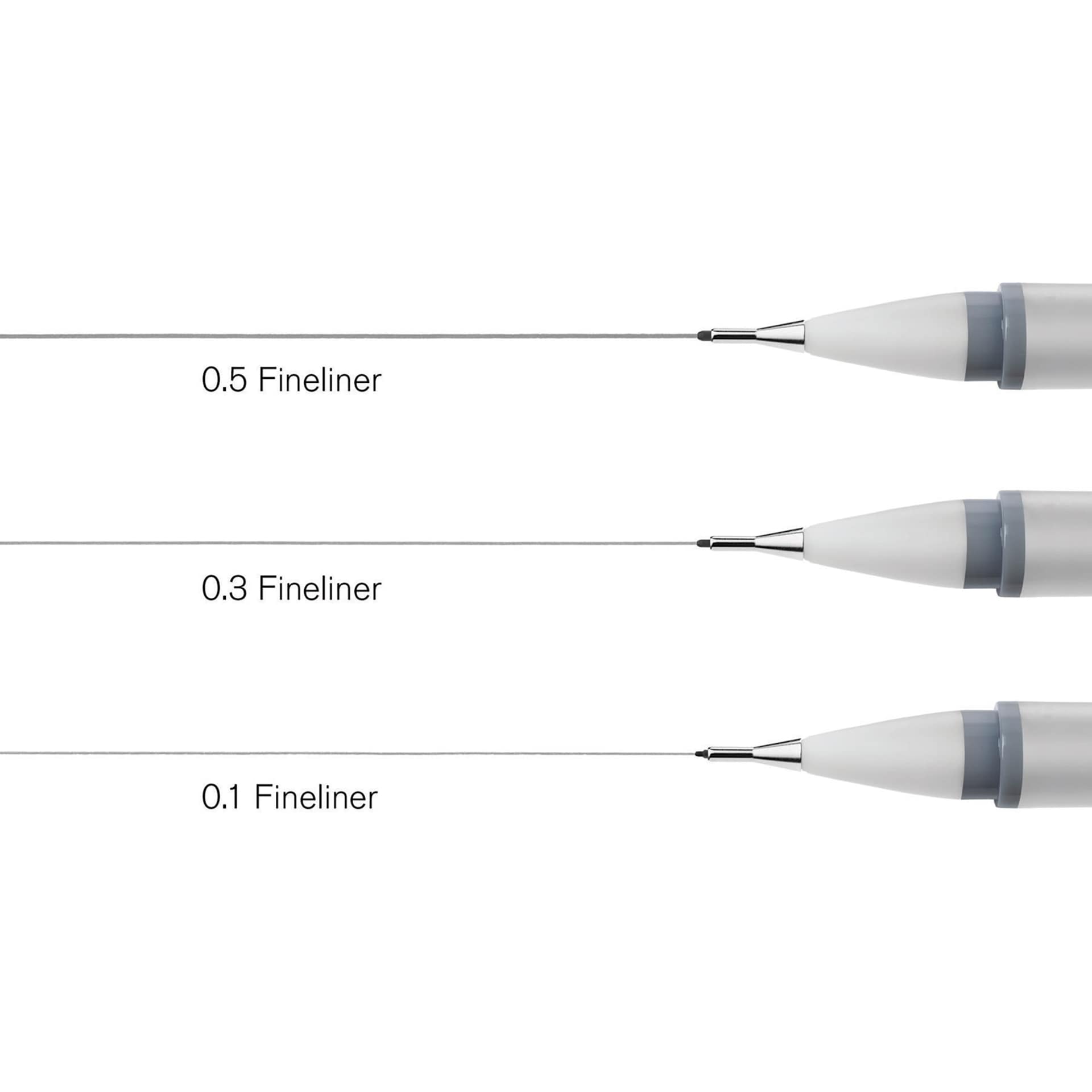 Winsor & Newton Fineliner - Cool Grey, Set of 3