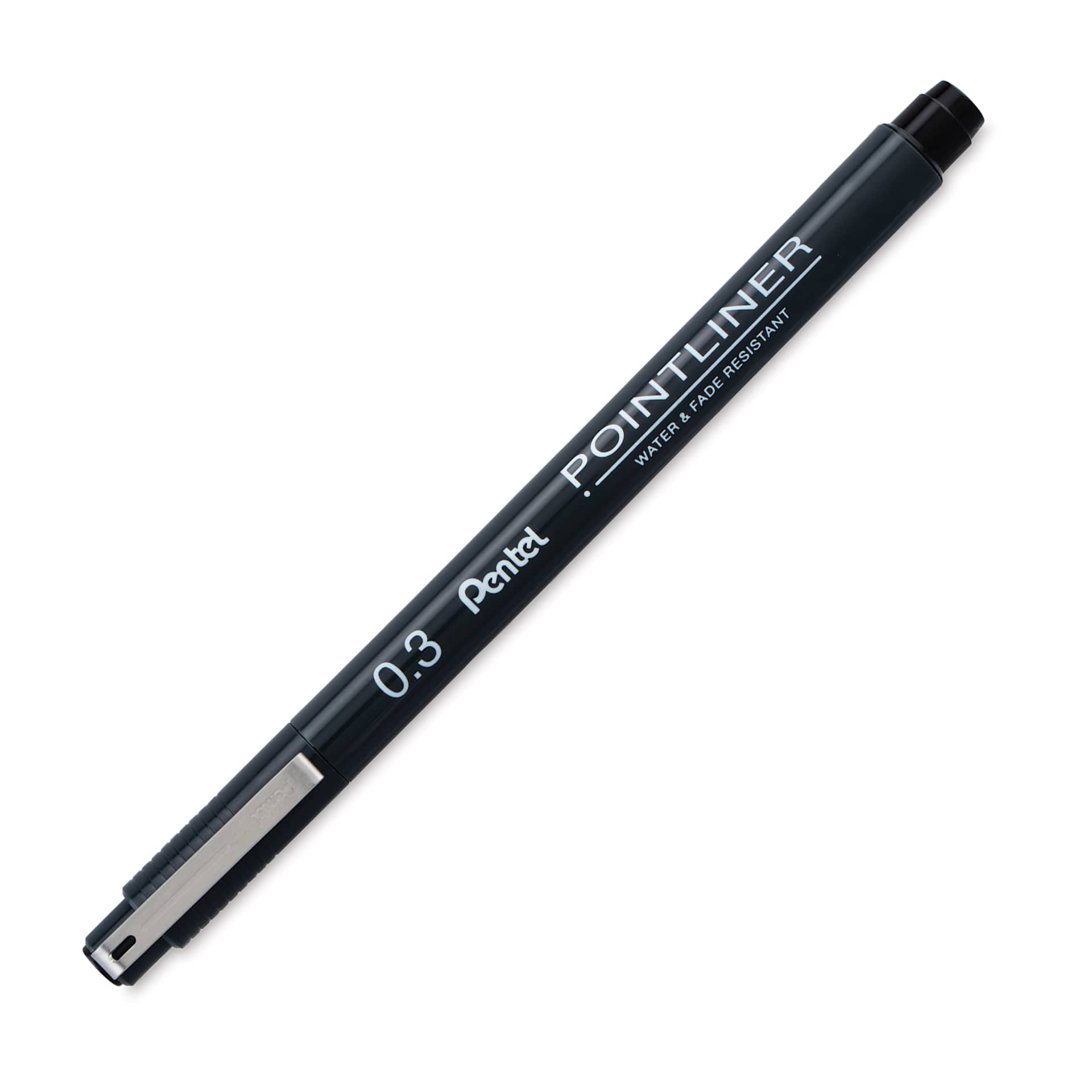Pentel Arts Pointliner Pen - Black, 0.3 mm (cap on)