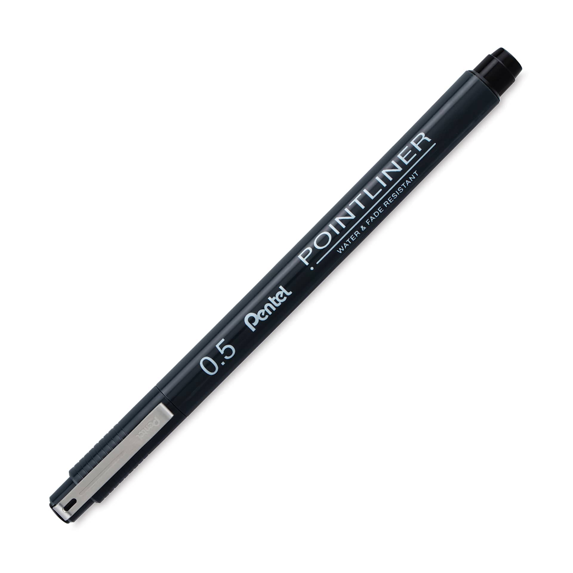 Pentel Arts Pointliner Pen - Black, 0.5 mm (cap on)