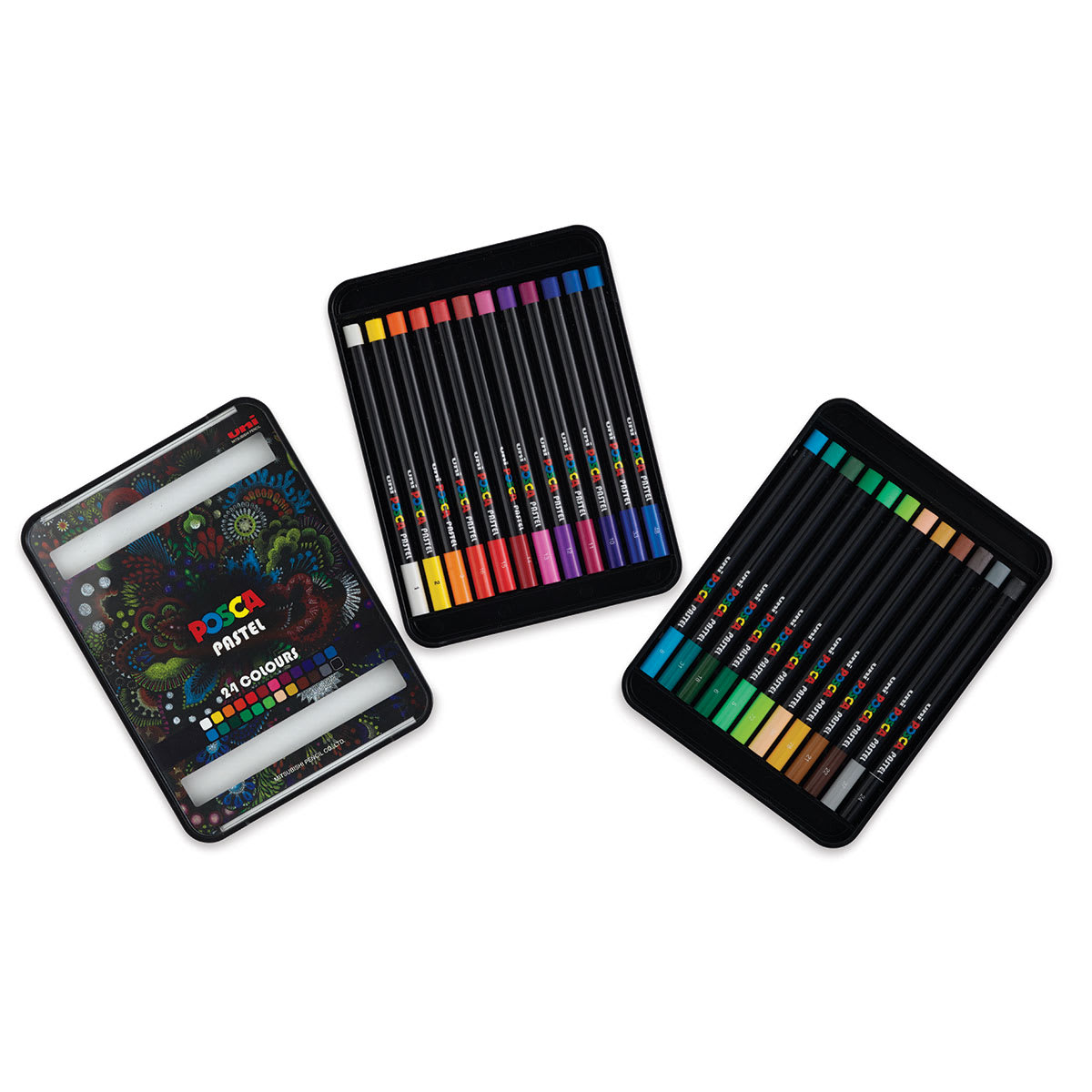 Posca Wax Pastels - Set of 24 - contents