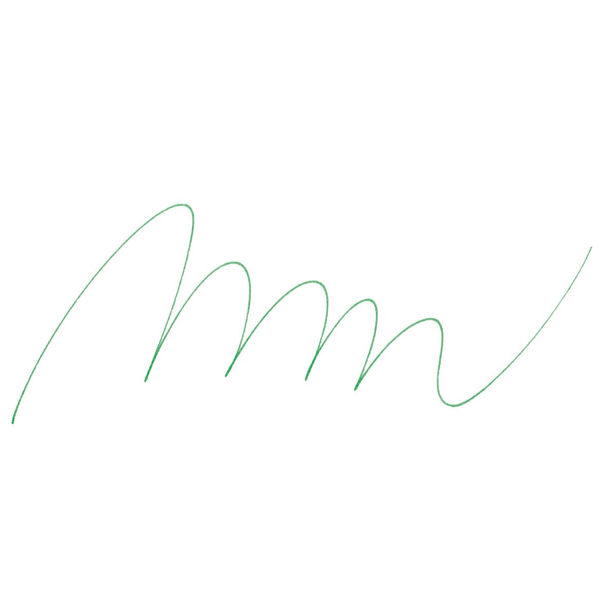 Uni Emott Fineliner - Green swatch