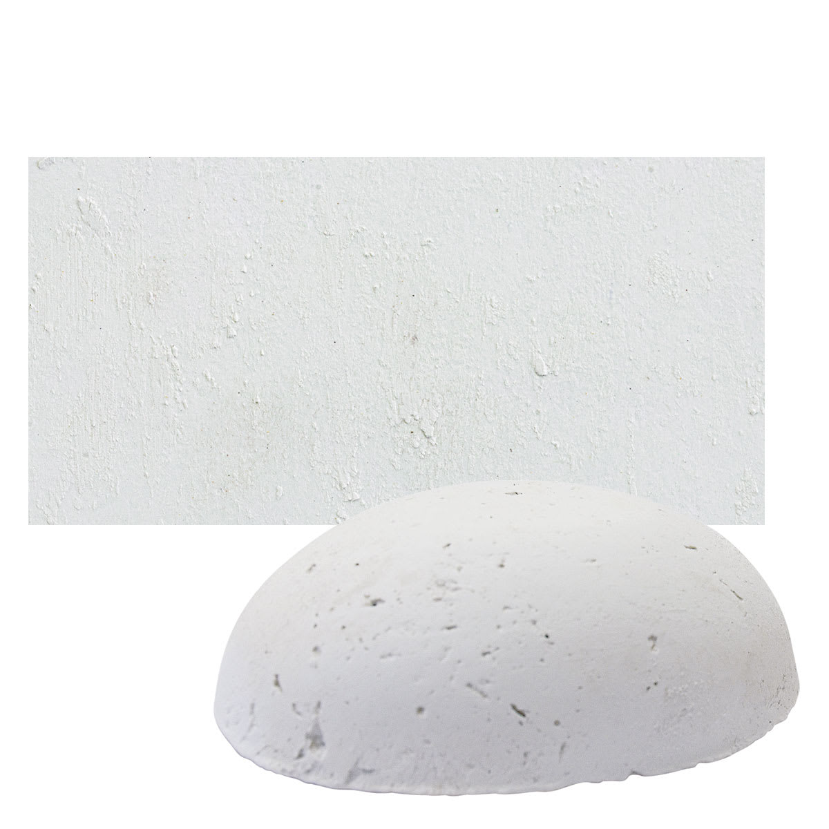 Sennelier Soft Pastel Pebble - White pastel and swatch