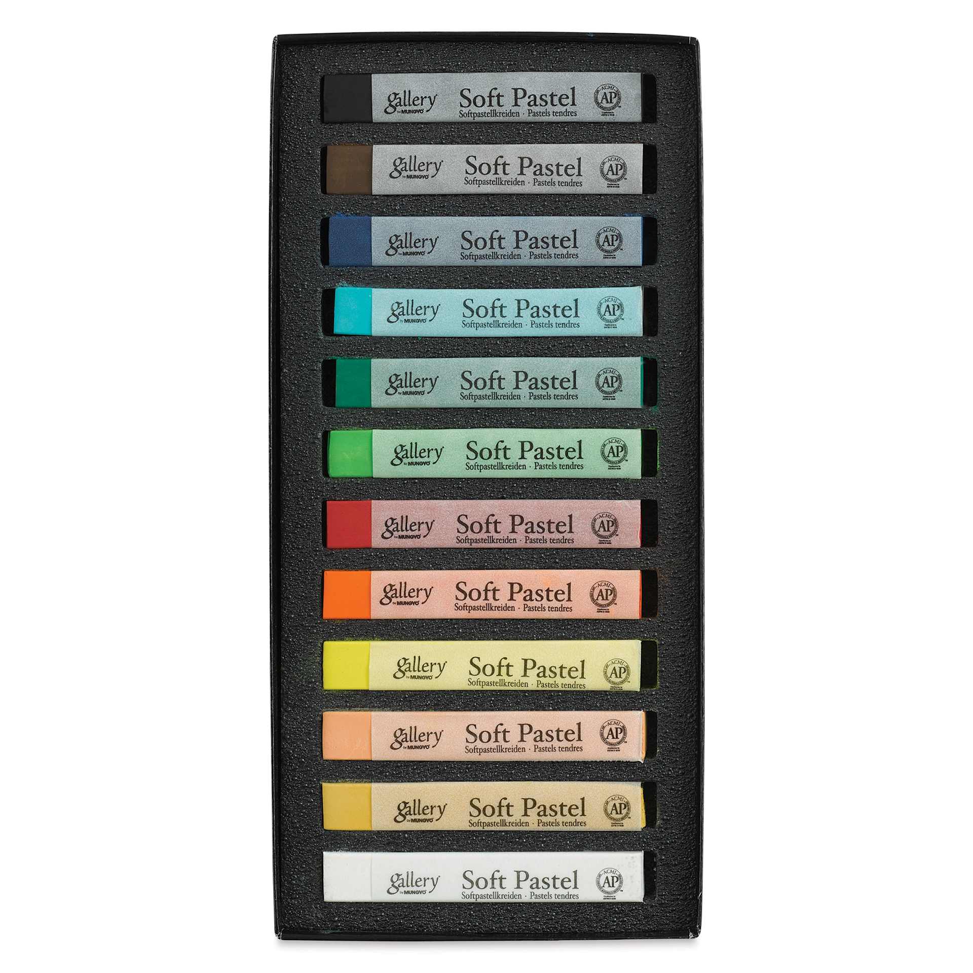 Mungyo Gallery Artists' Soft Pastels - Set of 12 (contents)