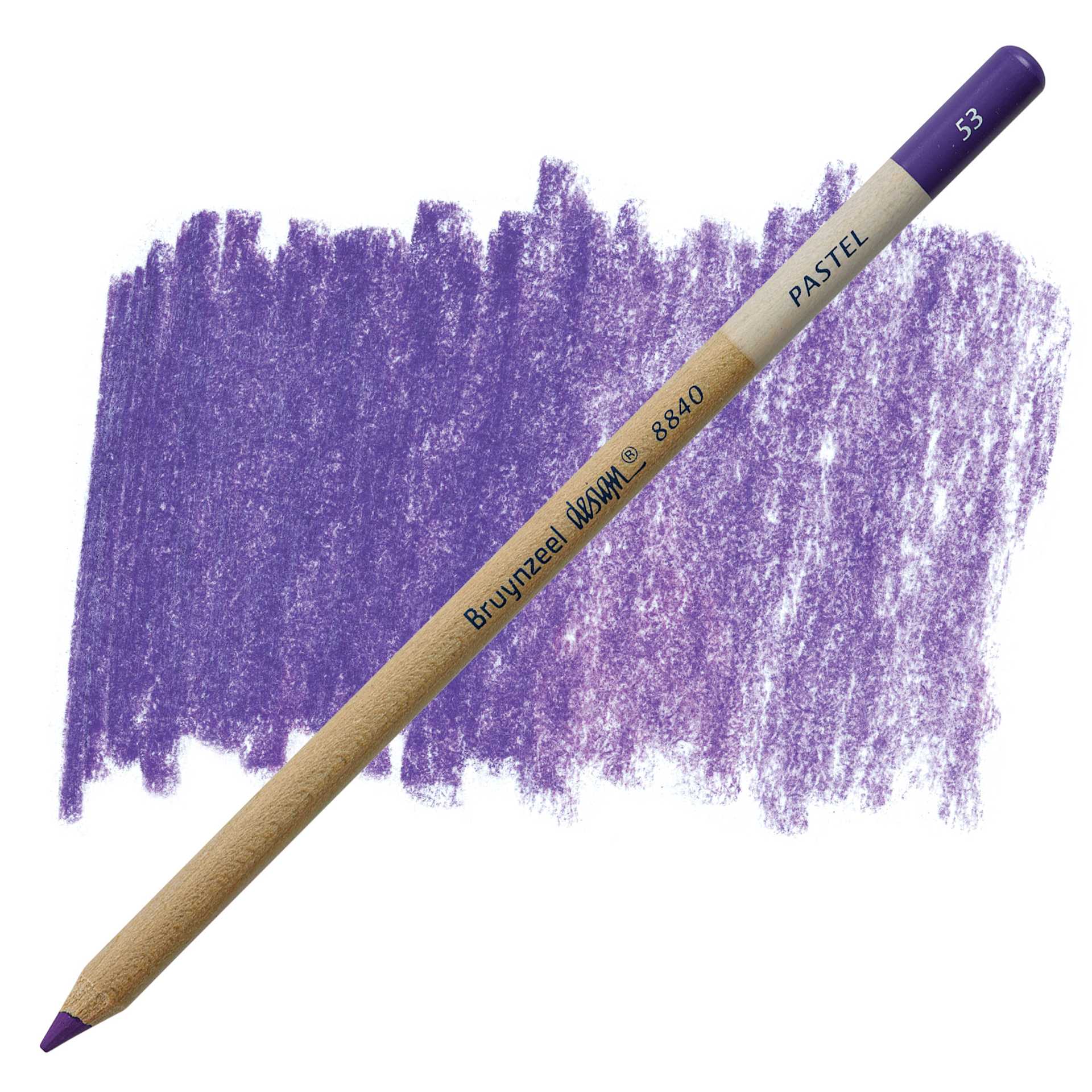 Bruynzeel Design Pastel Pencil - Violet 53 pastel pencil and swatch