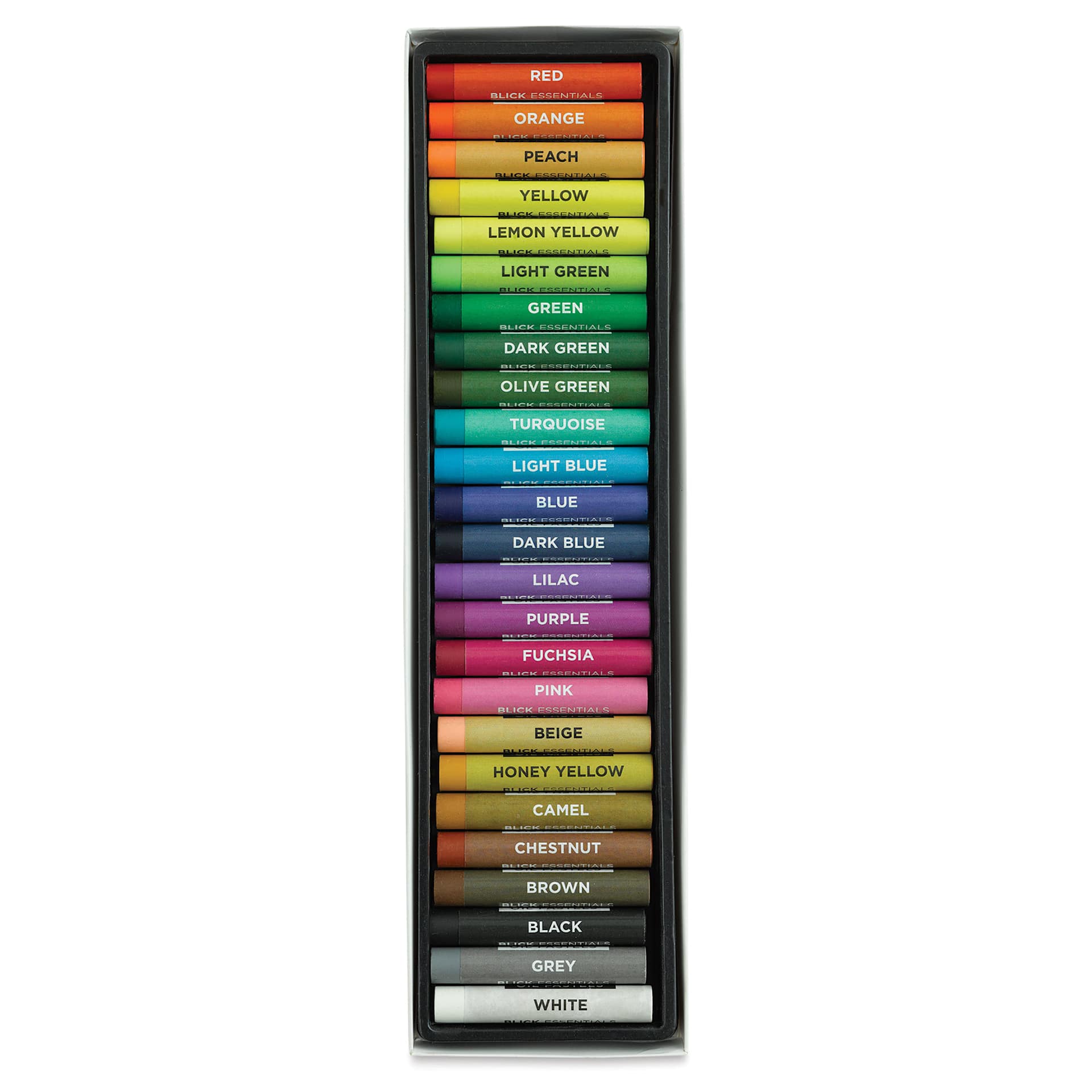 Blick Essentials Oil Pastel Sets - Set of 25, contents out of packaging